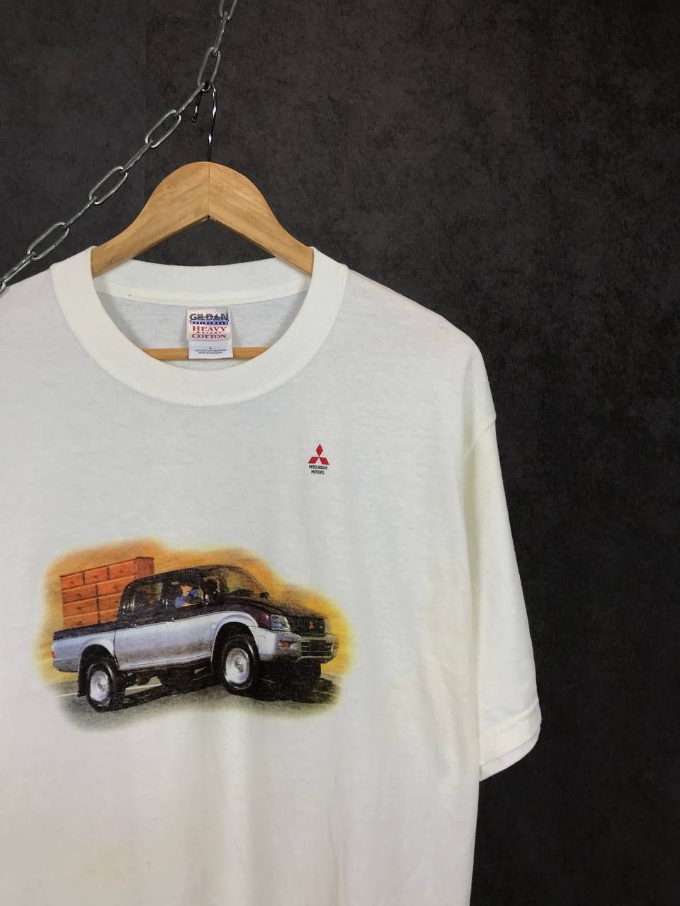Vintage Mitsubishi L200 vintage racing overprinted tee Size US L / EU 52-54 / 3 - 2 Thumbnail