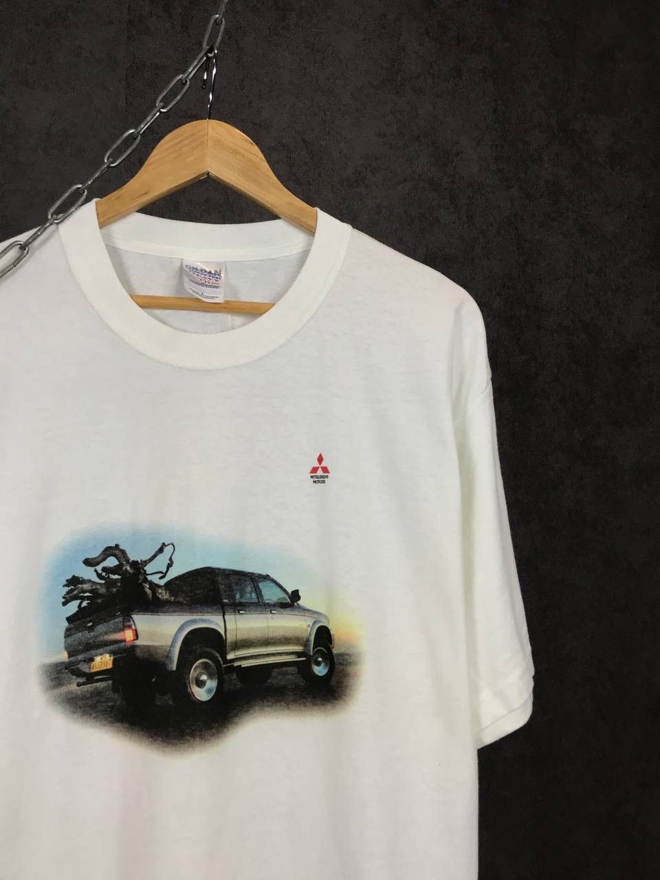 Vintage Mitsubishi L200 vintage racing overprinted tee Size US L / EU 52-54 / 3 - 2 Thumbnail