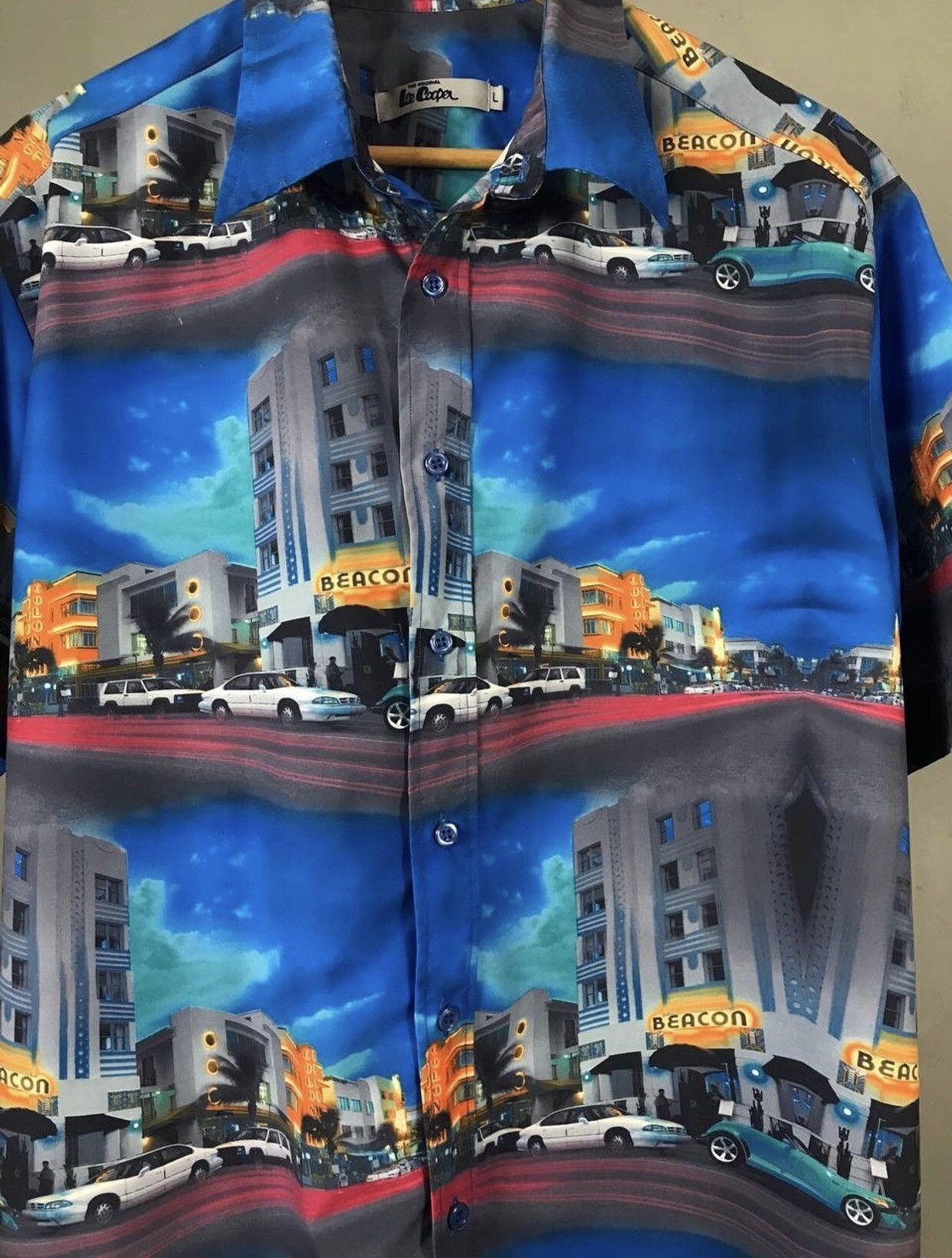 Vintage Lee Cooper vintage crazy Hawaiian shirt Size US L / EU 52-54 / 3 - 3 Thumbnail