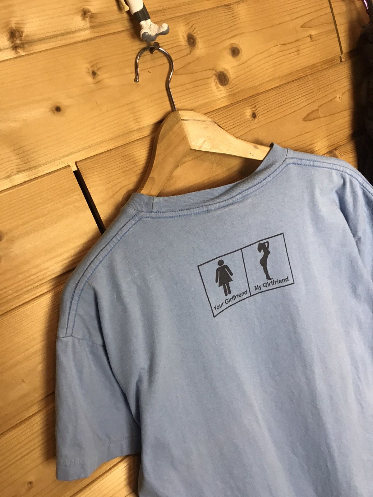 Vintage Vintage your girlfriend my girlfriend t-shirt Size US L / EU 52-54 / 3 - 9 Thumbnail