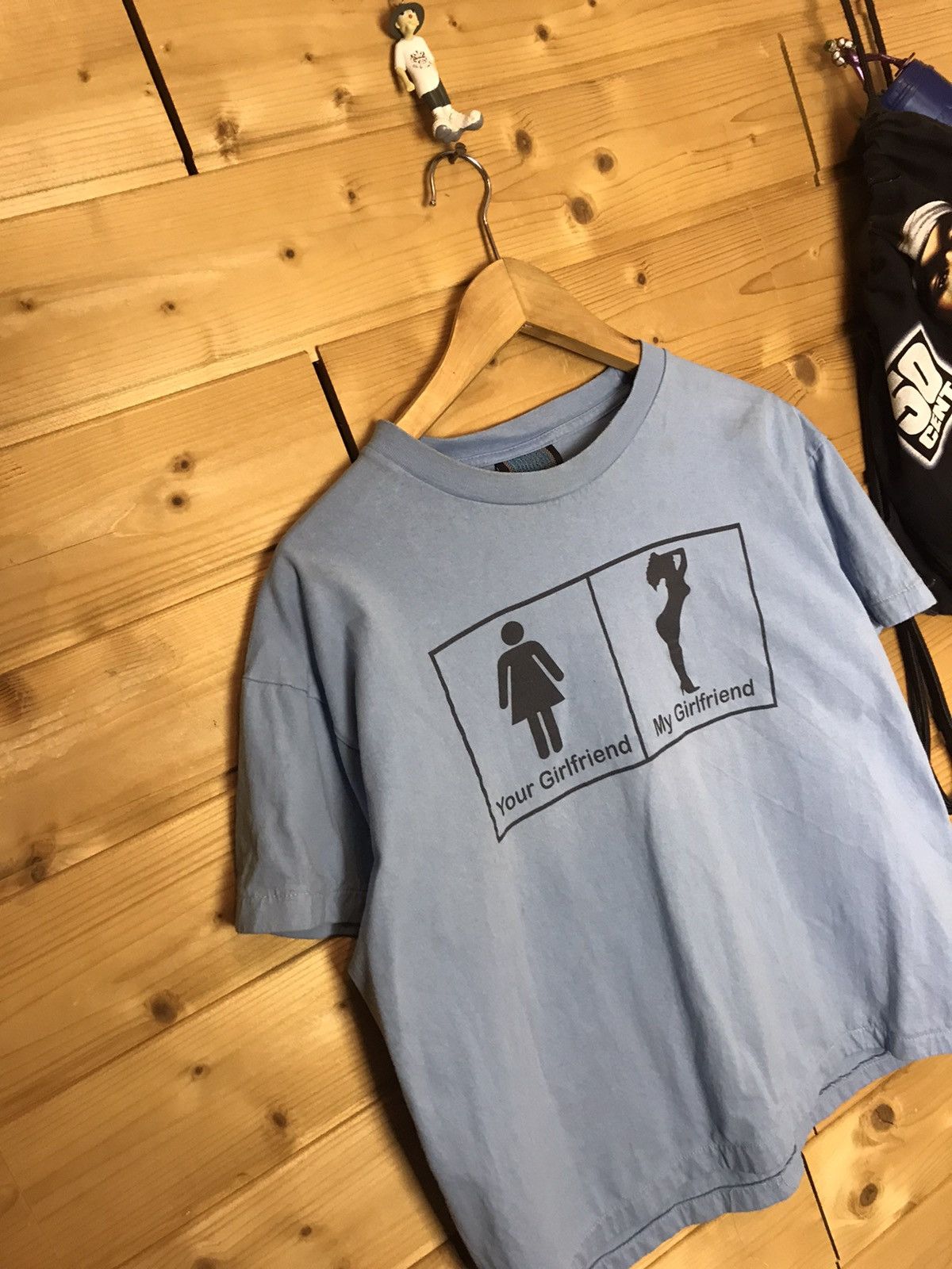 Vintage Vintage your girlfriend my girlfriend t-shirt Size US L / EU 52-54 / 3 - 2 Thumbnail