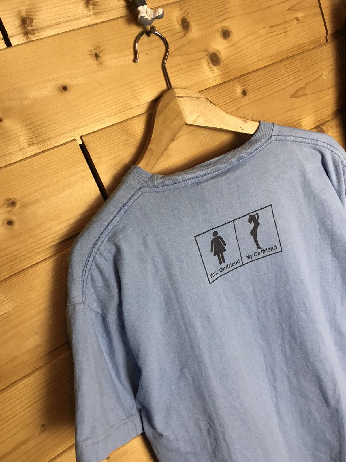 Vintage Vintage your girlfriend my girlfriend t-shirt Size US L / EU 52-54 / 3 - 8 Thumbnail