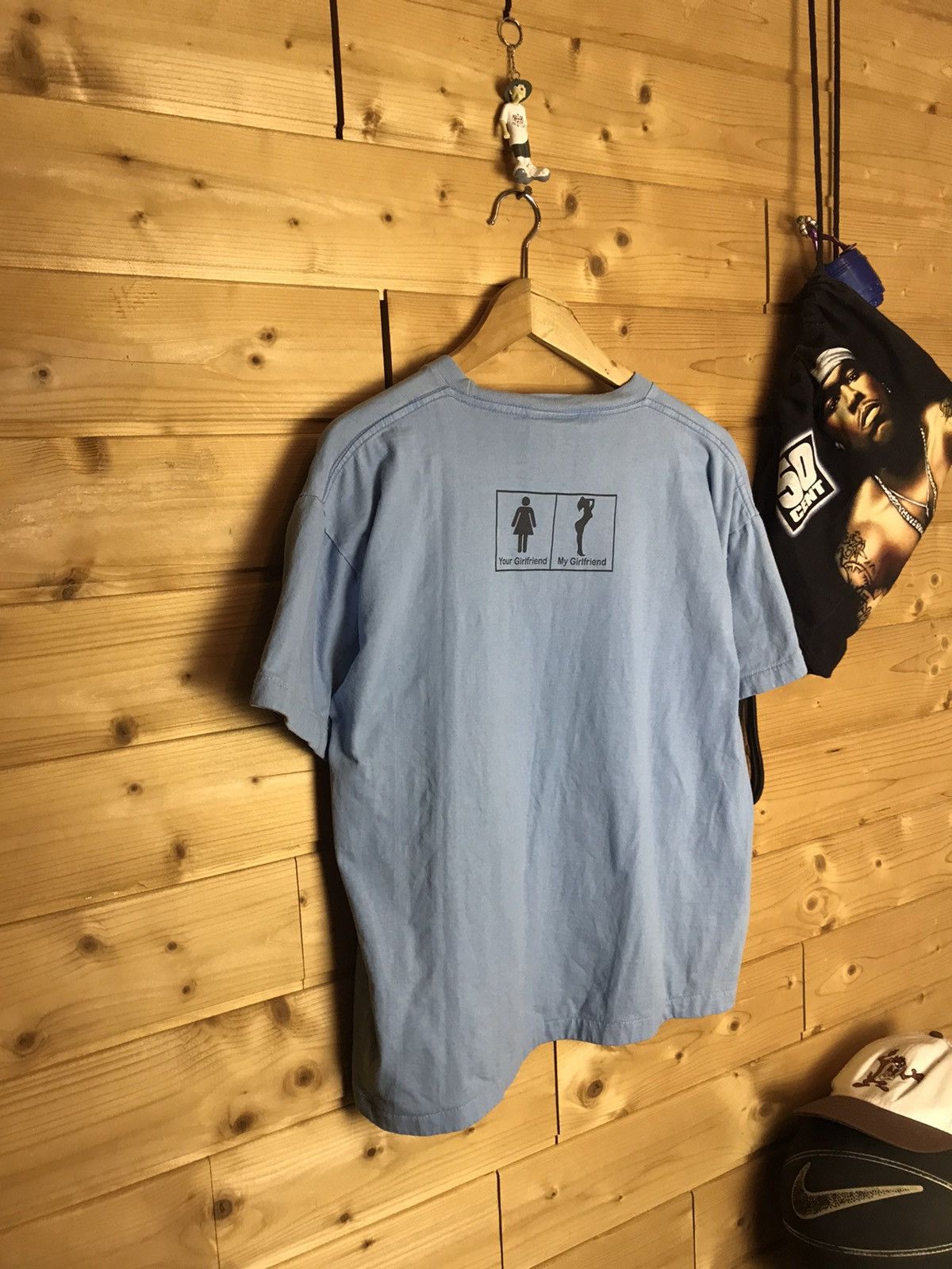 Vintage Vintage your girlfriend my girlfriend t-shirt Size US L / EU 52-54 / 3 - 7 Thumbnail