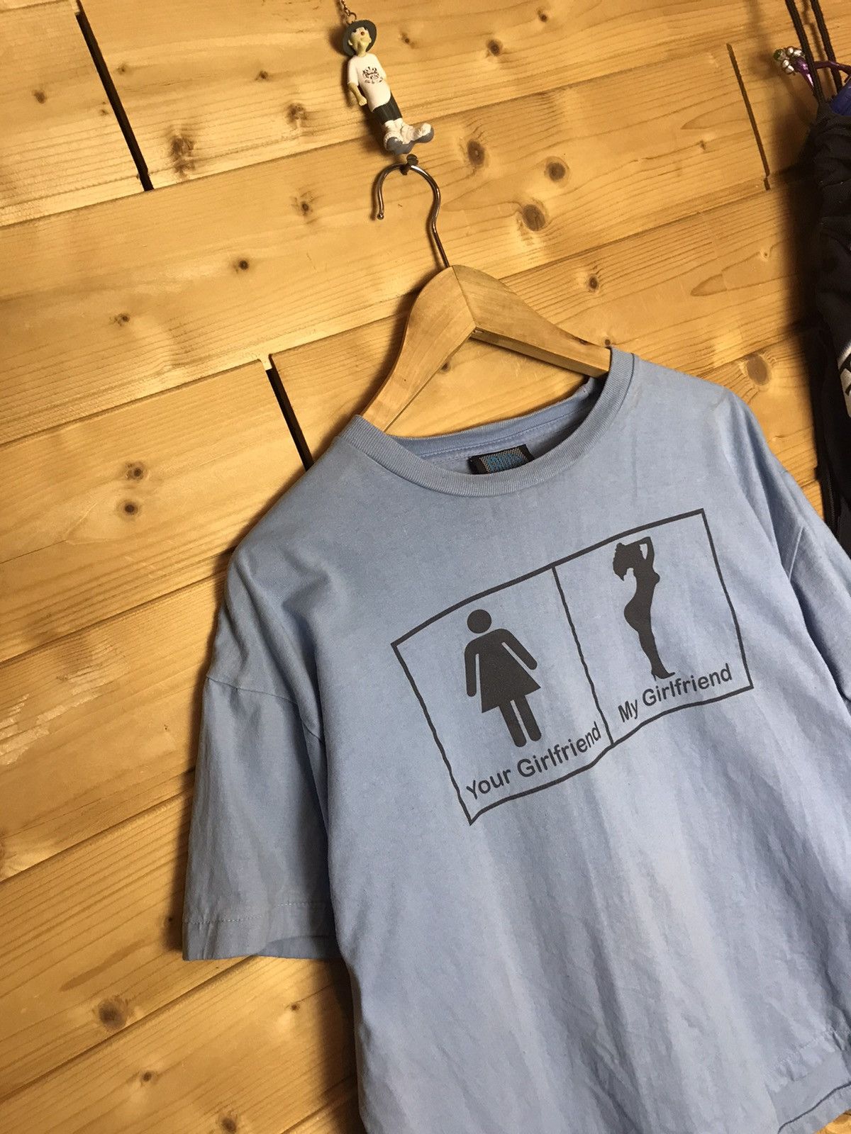 Vintage Vintage your girlfriend my girlfriend t-shirt Size US L / EU 52-54 / 3 - 2 Thumbnail