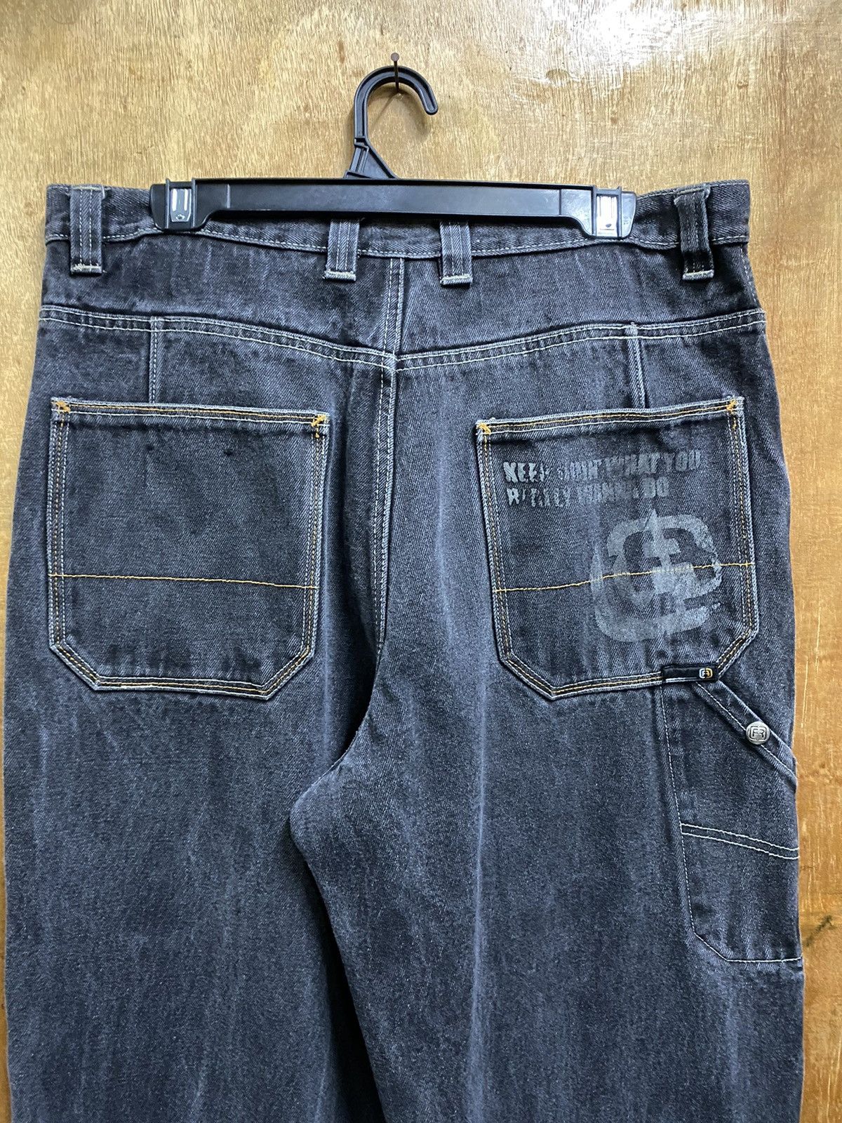 JNCO Baggy Jeans Japanese Freaky Soul Jeans Size US 35 - 2 Thumbnail