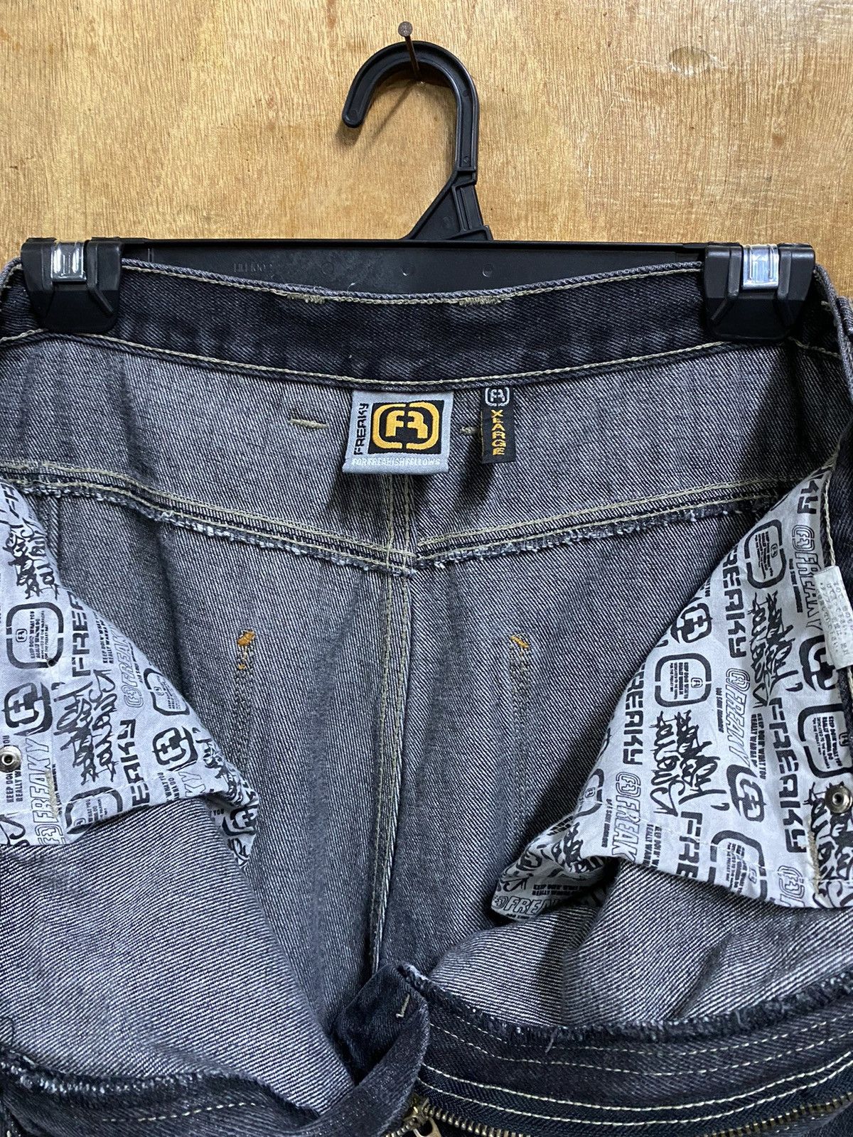 JNCO Baggy Jeans Japanese Freaky Soul Jeans Size US 35 - 7 Thumbnail