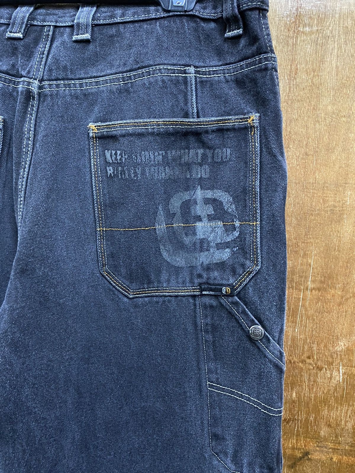 JNCO Baggy Jeans Japanese Freaky Soul Jeans Size US 35 - 3 Thumbnail