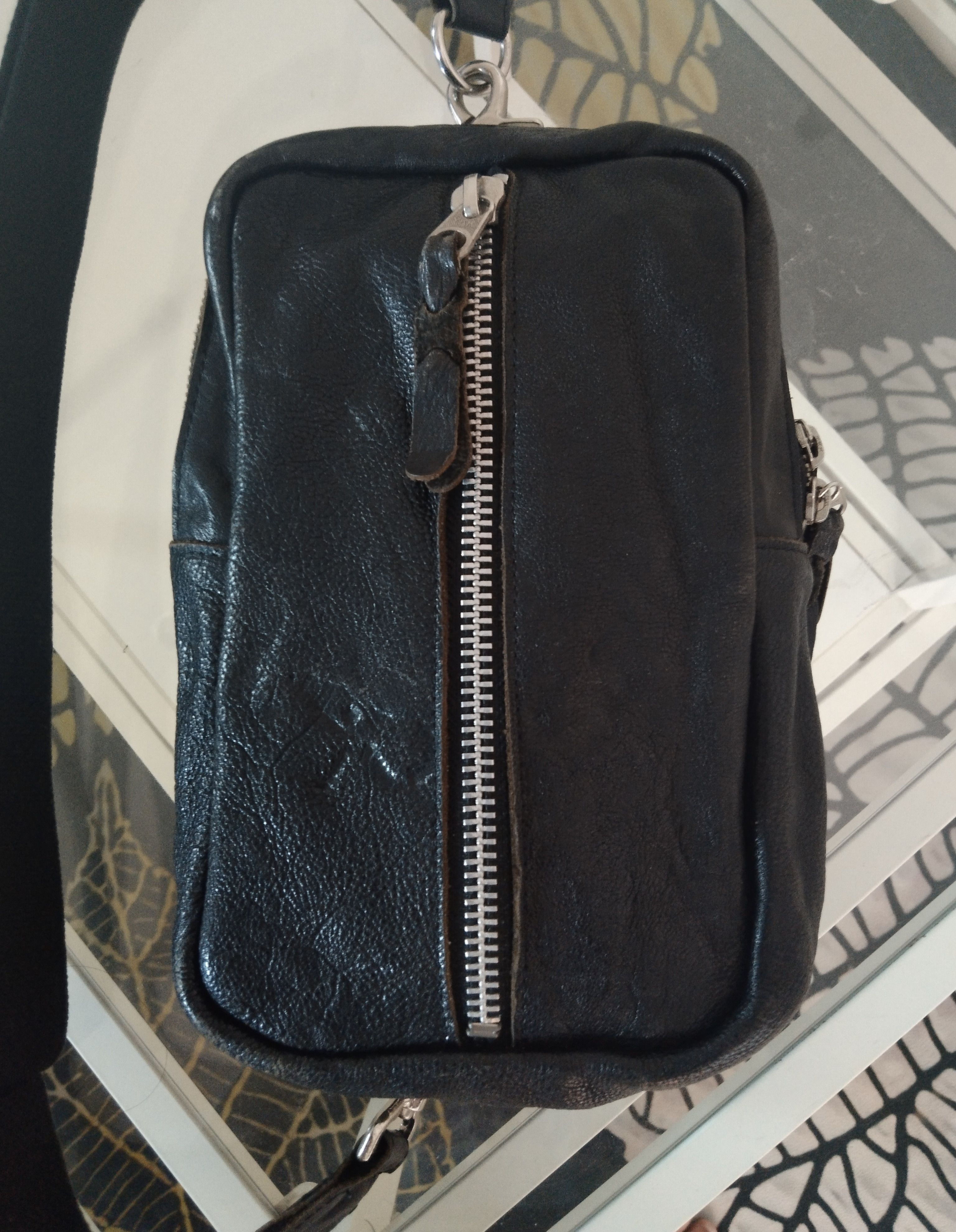 Leather × SHIPS CROSSBODY LEATHER BLACK SHIP MADE IN JAPAN Size ONE SIZE - 3 Thumbnail