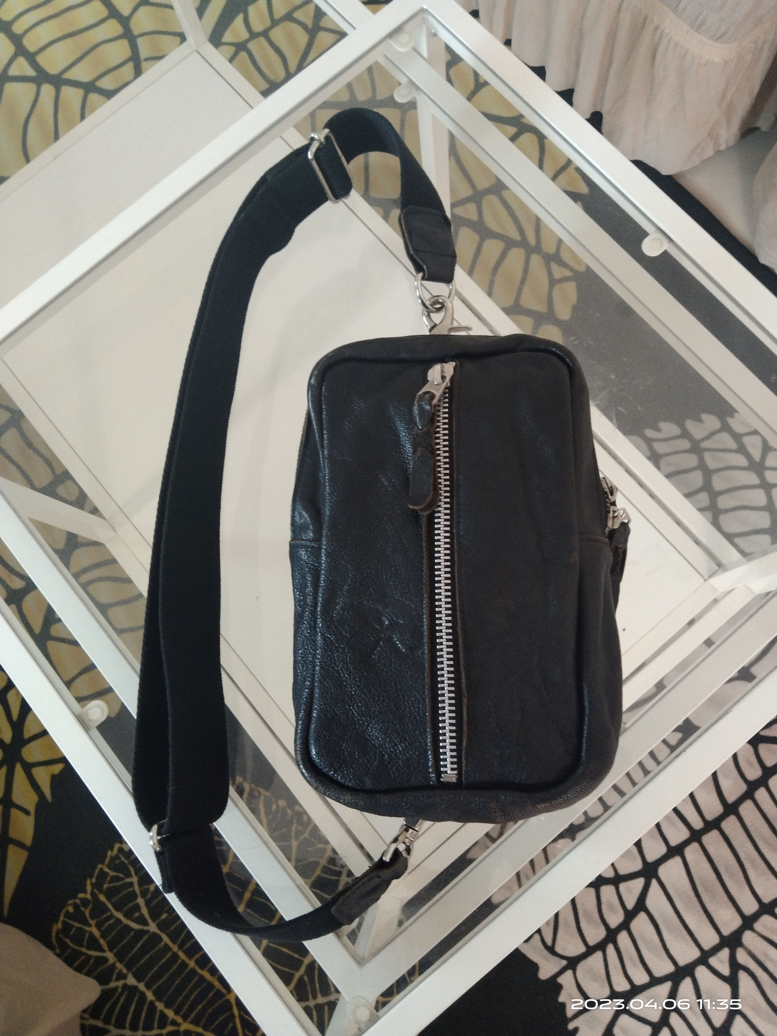 Leather × SHIPS CROSSBODY LEATHER BLACK SHIP MADE IN JAPAN Size ONE SIZE - 1 Thumbnail