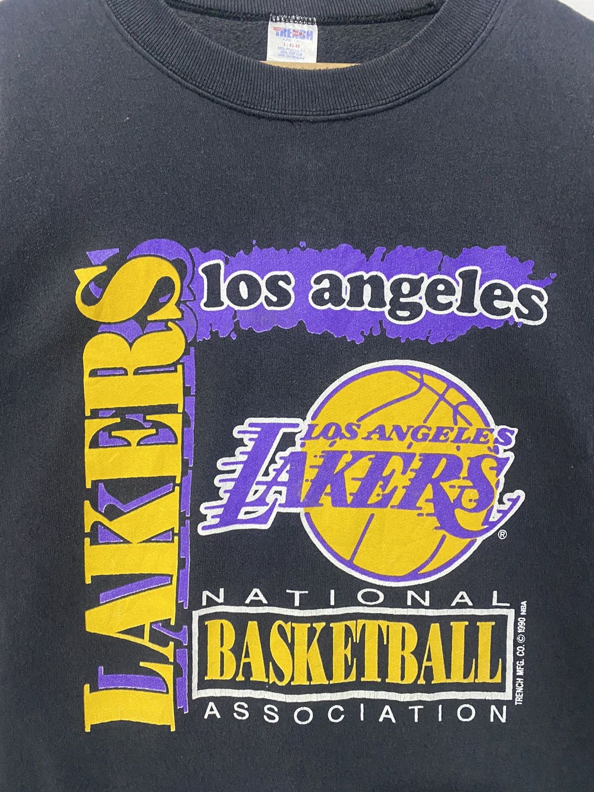 NBA Vintage 80/90s LA LAKERS Sweatshirt Pullover Crewneck Medium Size US M / EU 48-50 / 2 - 3 Thumbnail