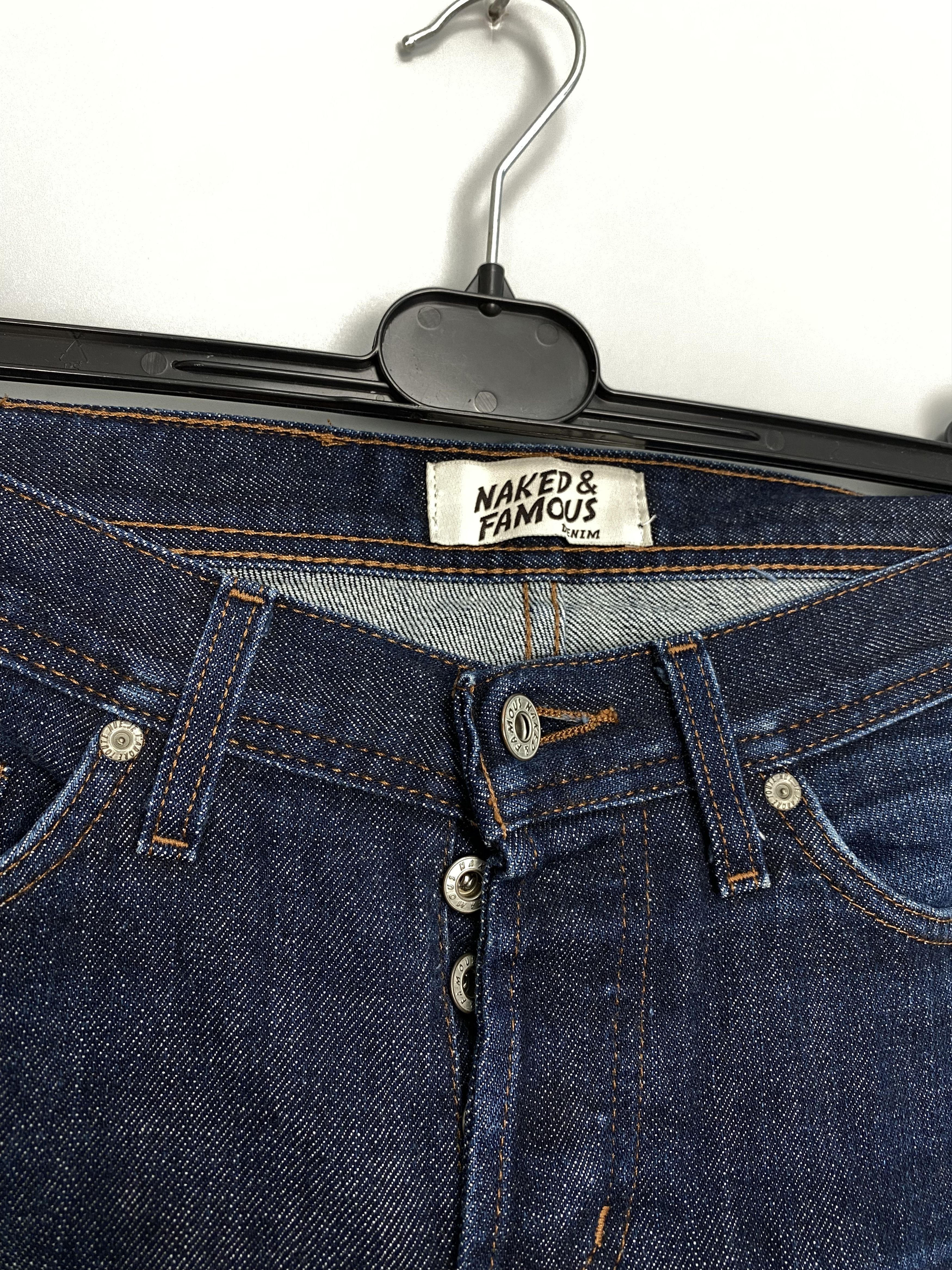Naked & Famous Naked Famous Selvedge Stretch Weird Guy Denim Jeans Size US 30 / EU 46 - 5 Thumbnail
