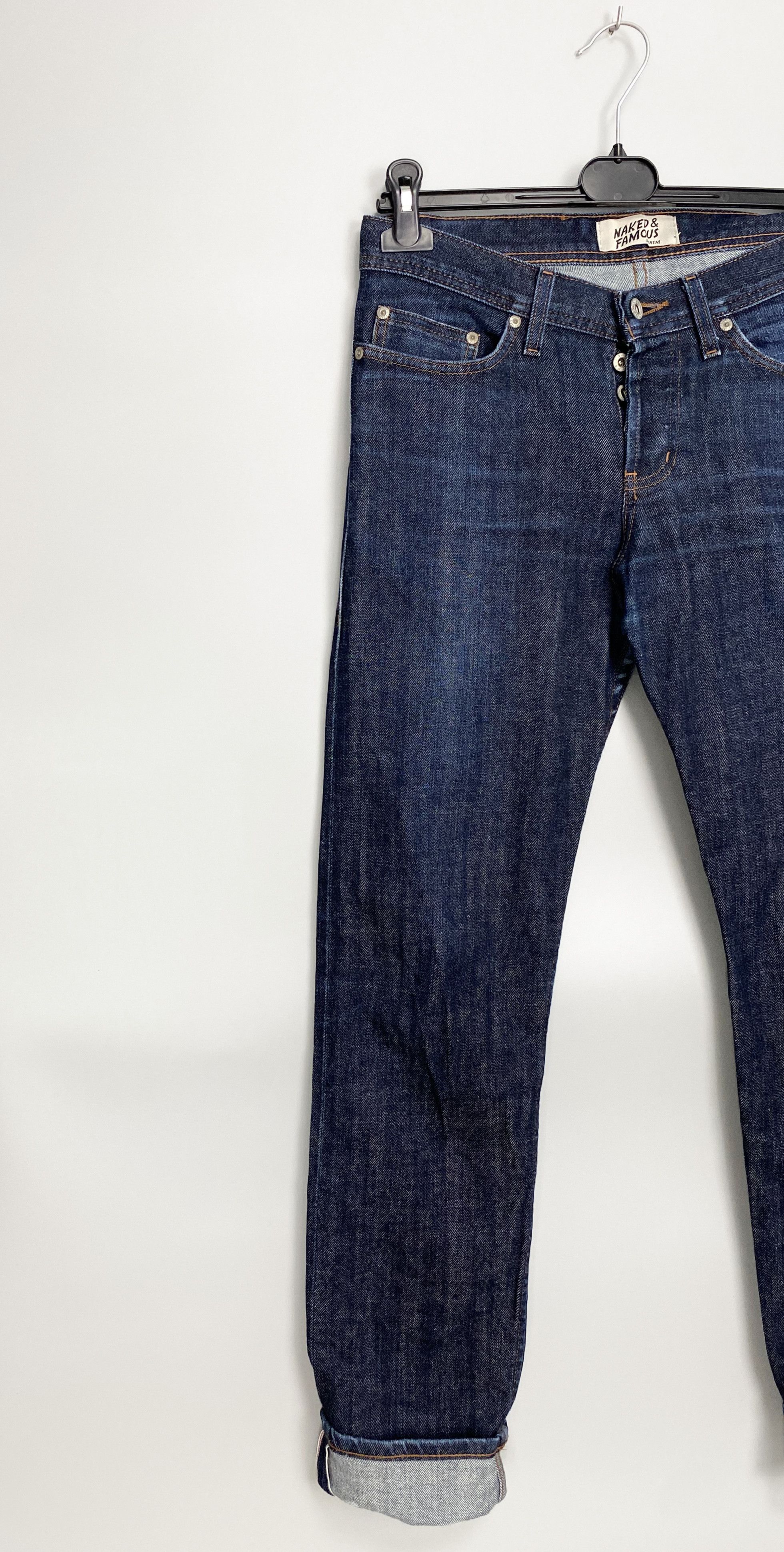 Naked & Famous Naked Famous Selvedge Stretch Weird Guy Denim Jeans Size US 30 / EU 46 - 2 Thumbnail