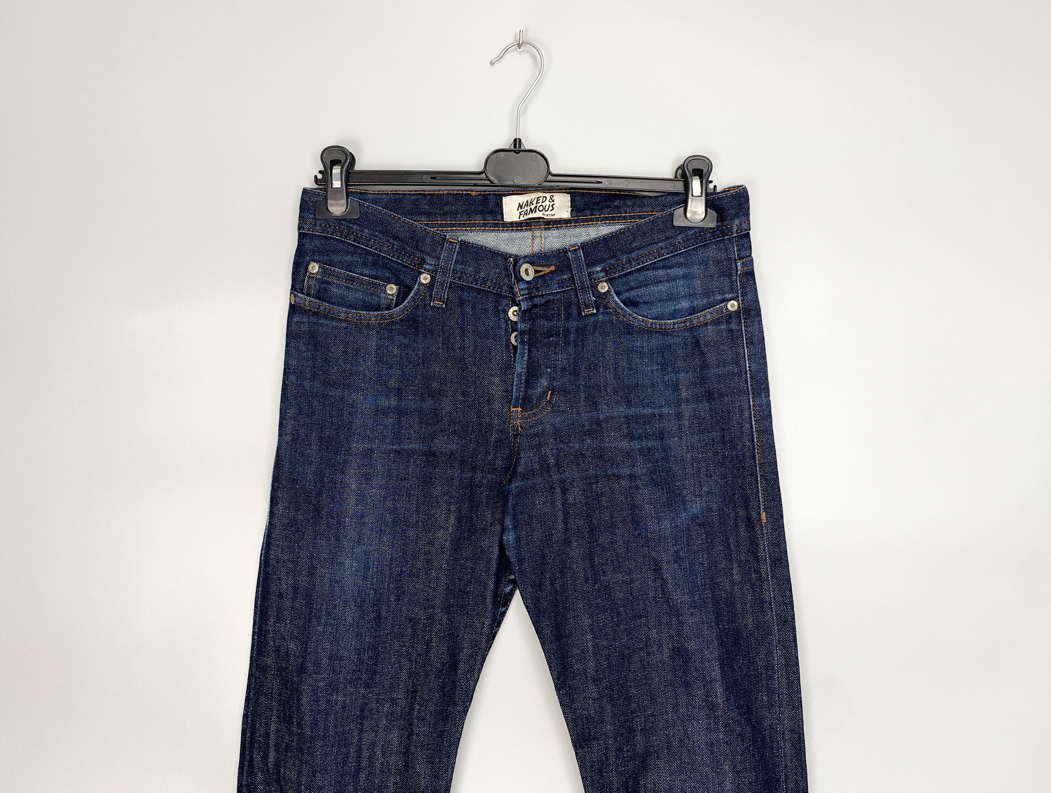 Naked & Famous Naked Famous Selvedge Stretch Weird Guy Denim Jeans Size US 30 / EU 46 - 4 Thumbnail
