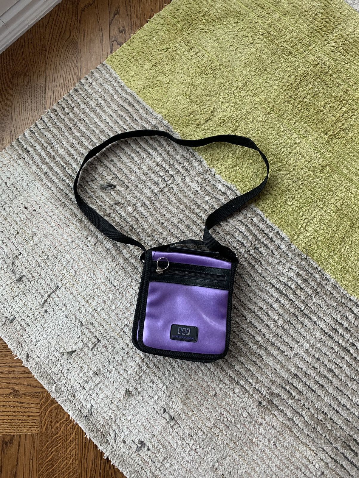 Japanese Brand 2000s Purple PVC Crossbody Bag Y2K Vintage Side Bags Sling Size ONE SIZE - 2 Thumbnail