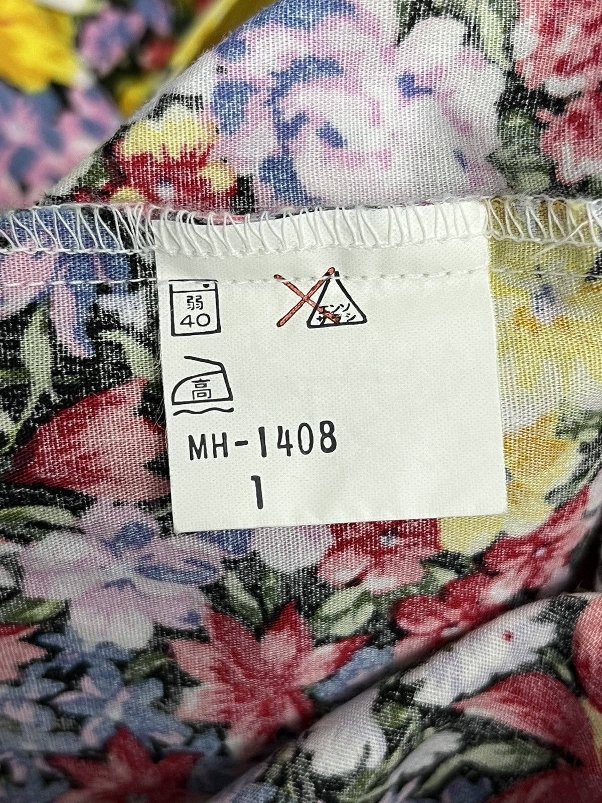 Vintage 💐Vintage 80’s Hype Spring Flower Full Print Cotton Shirt Size US M / EU 48-50 / 2 - 8 Thumbnail