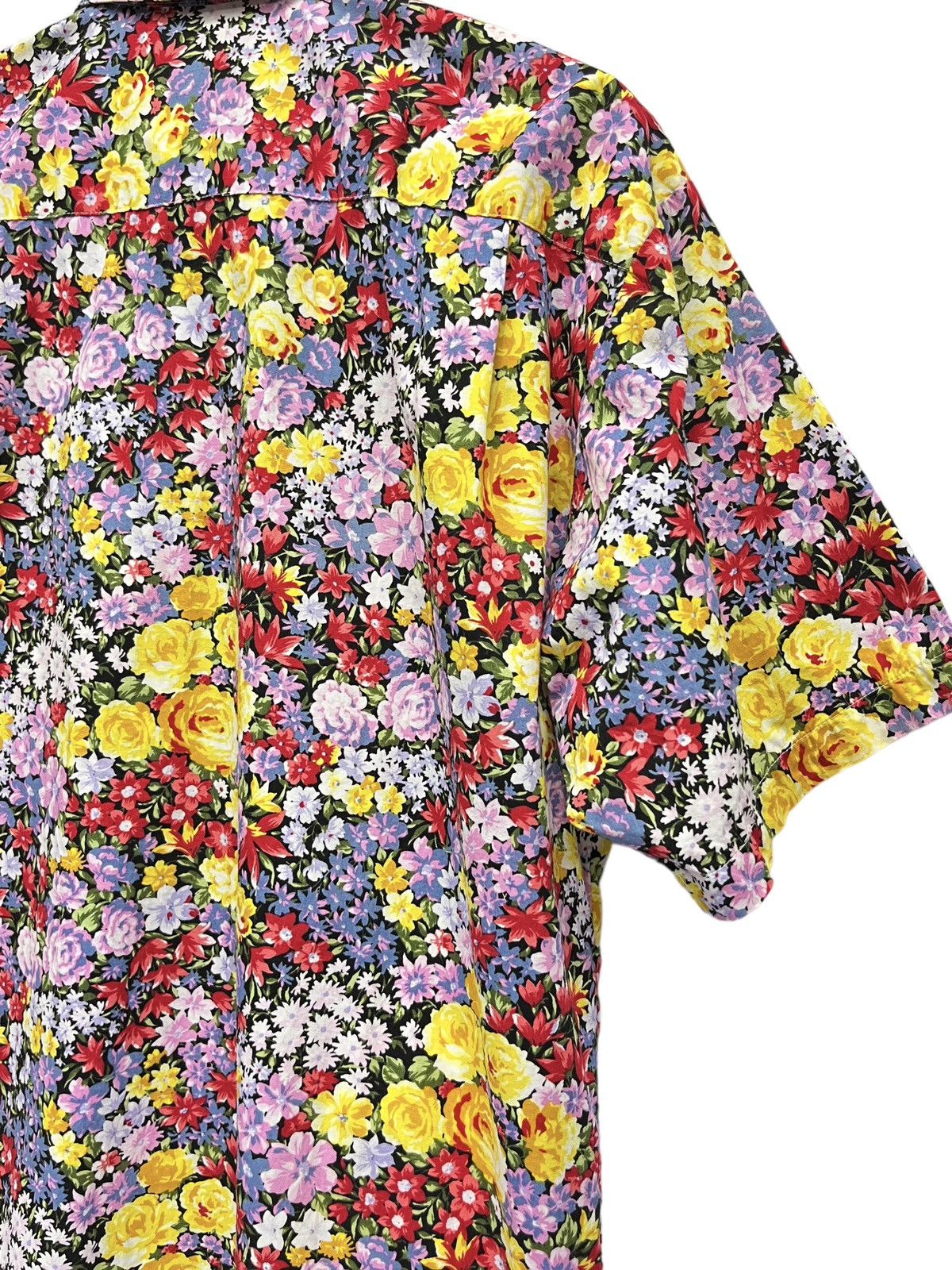 Vintage 💐Vintage 80’s Hype Spring Flower Full Print Cotton Shirt Size US M / EU 48-50 / 2 - 4 Thumbnail