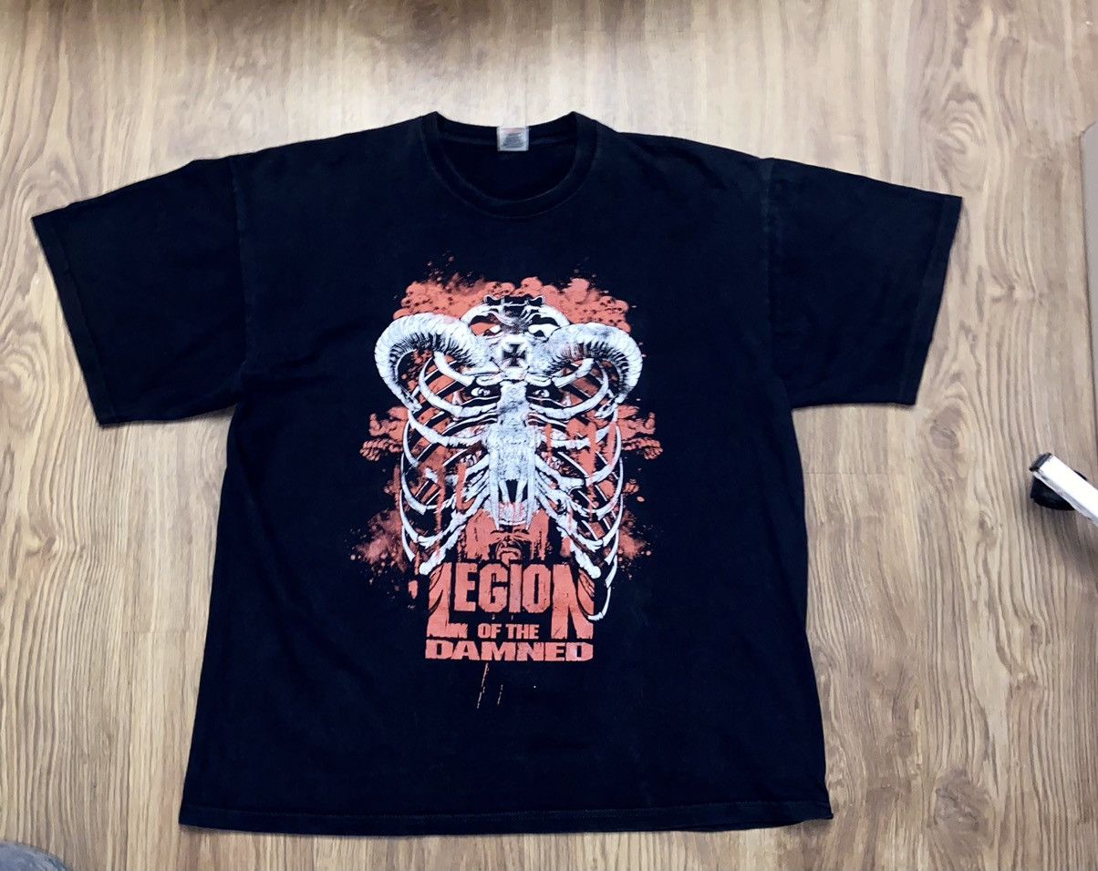 Rock T Shirt 🔥 Blood Bones Death Legion of the Damned Y2K