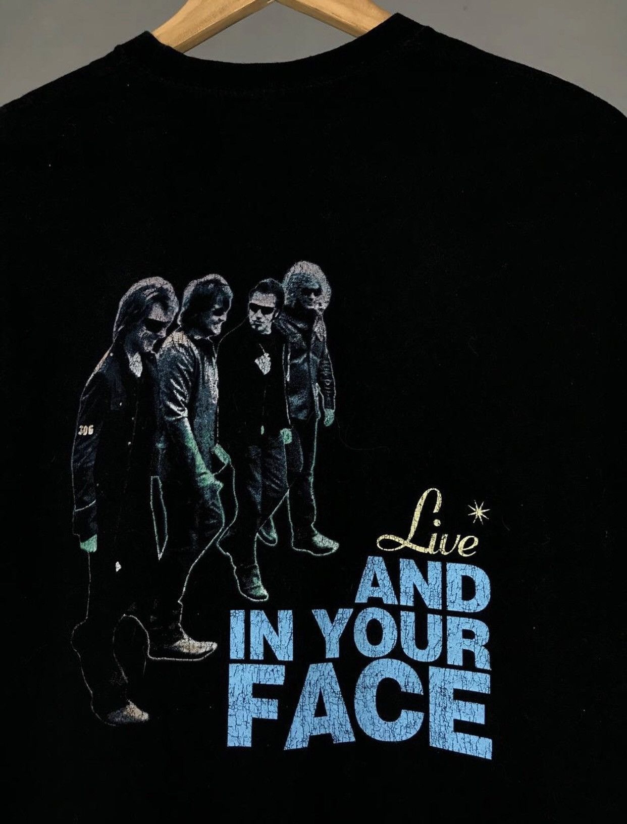 Band Tees × Bon Jovi × Vintage Bon Jovi Live and in Your Face vintage rock band tee Size US M / EU 48-50 / 2 - 7 Thumbnail