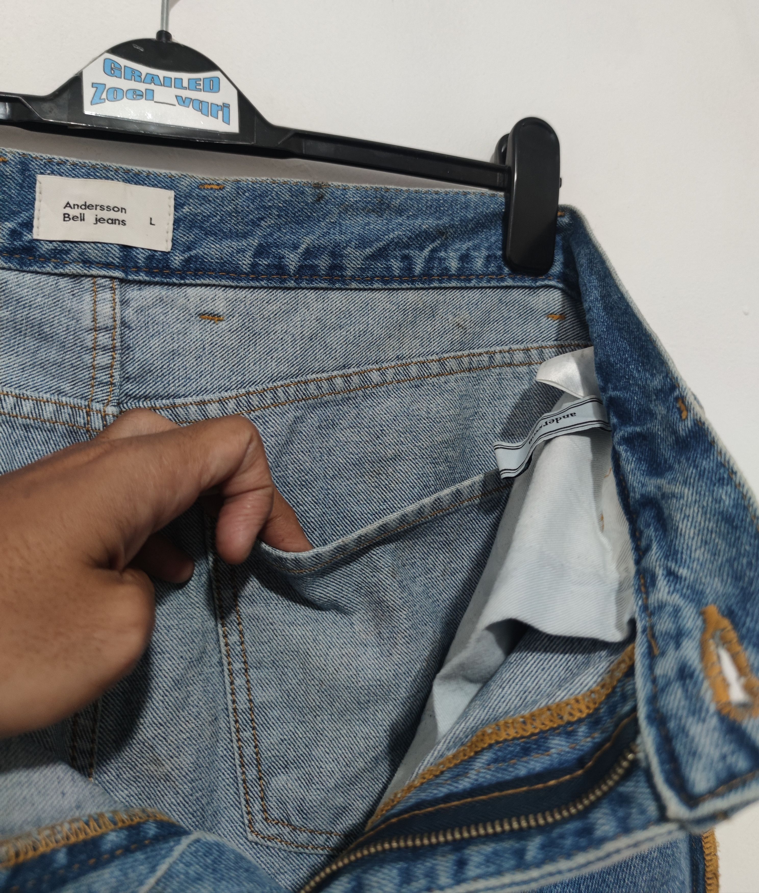 Andersson Bell denim Inside Out pants