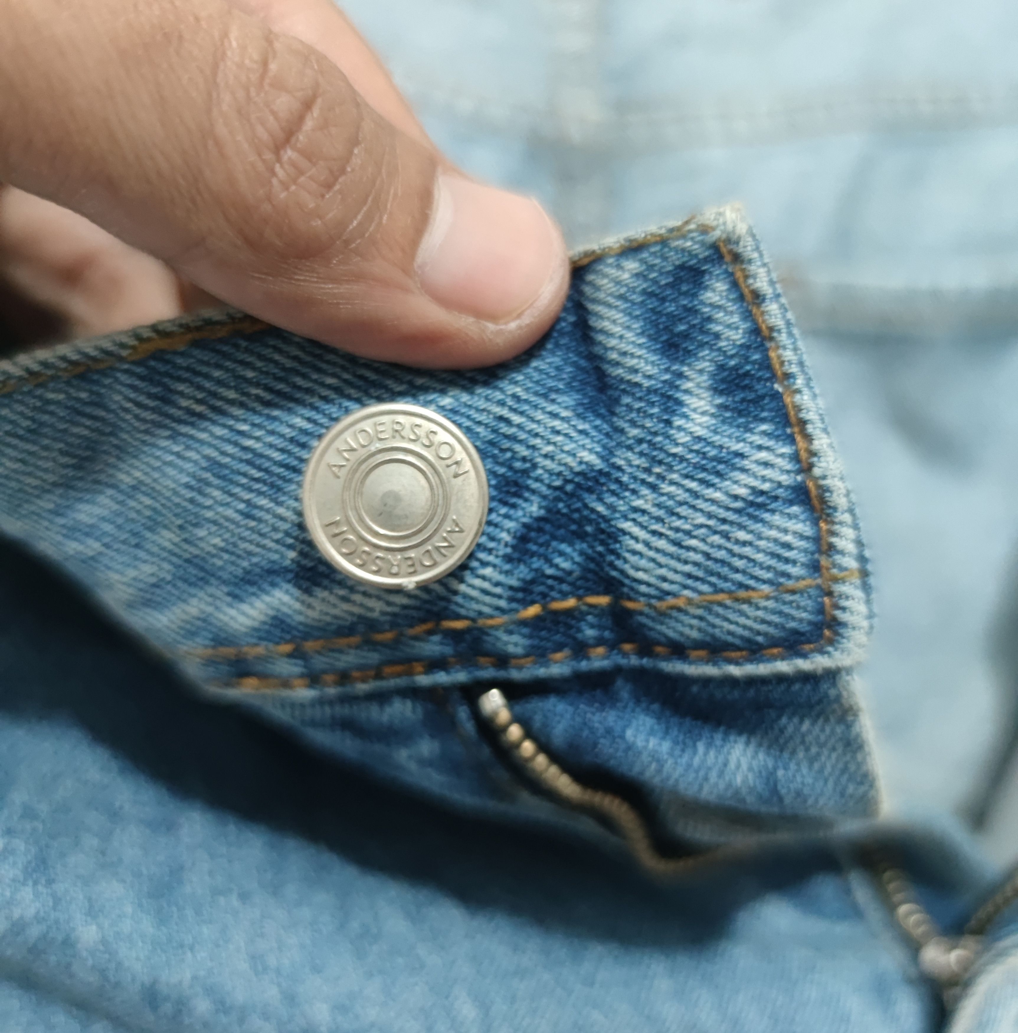 Andersson Bell denim Inside Out pants