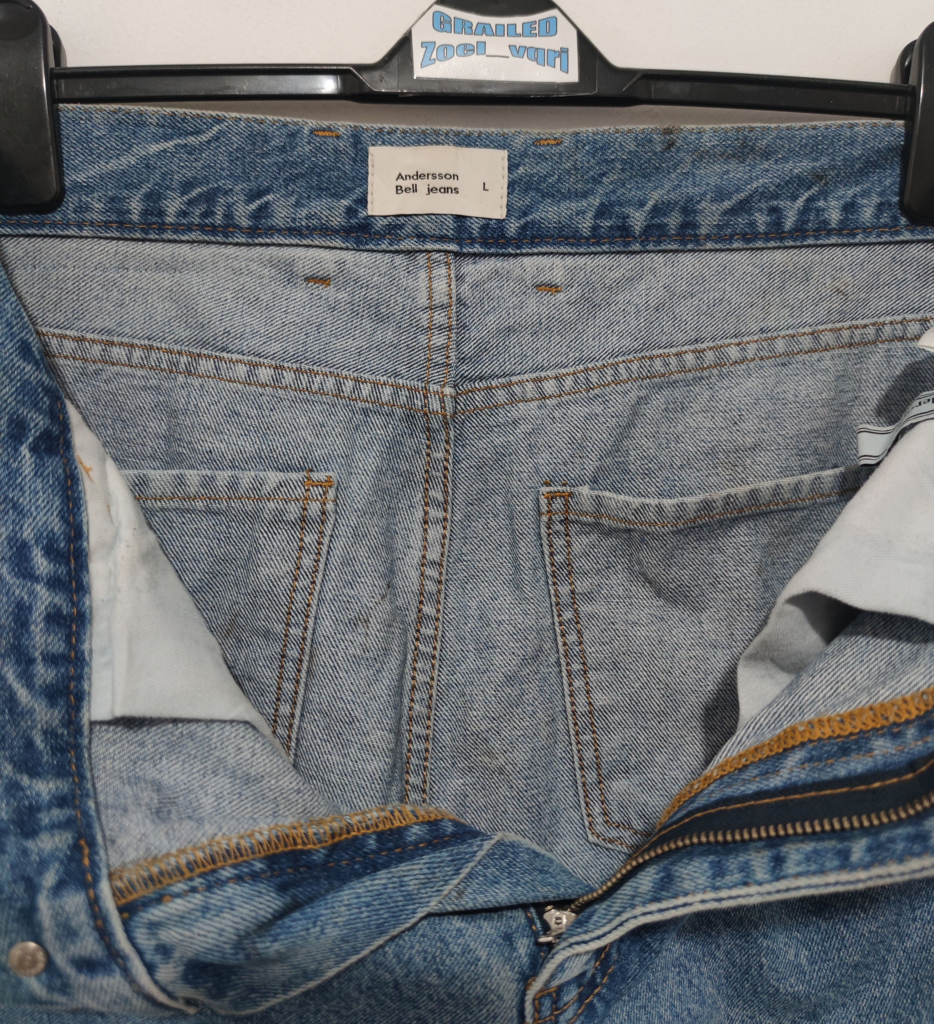 Andersson Bell denim Inside Out pants