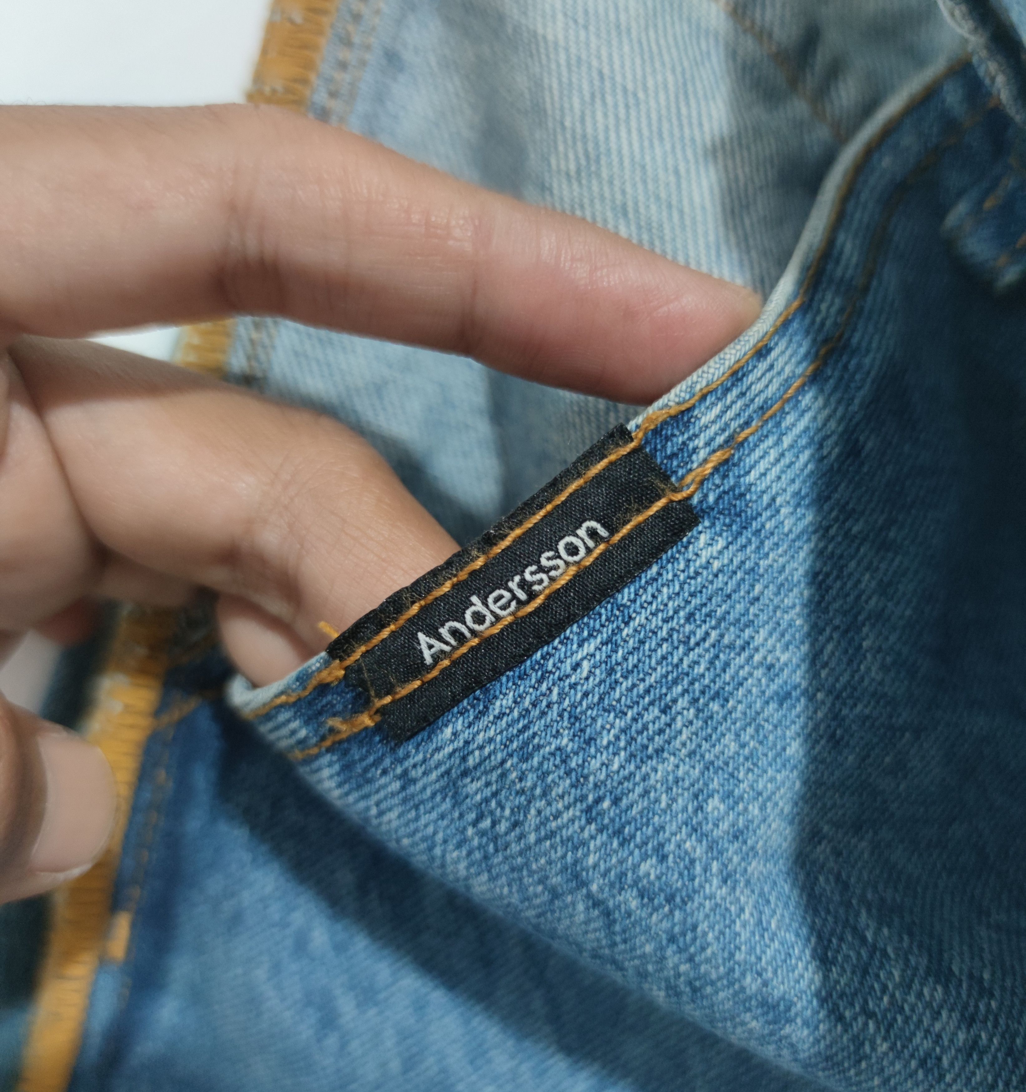 Andersson Bell denim Inside Out pants