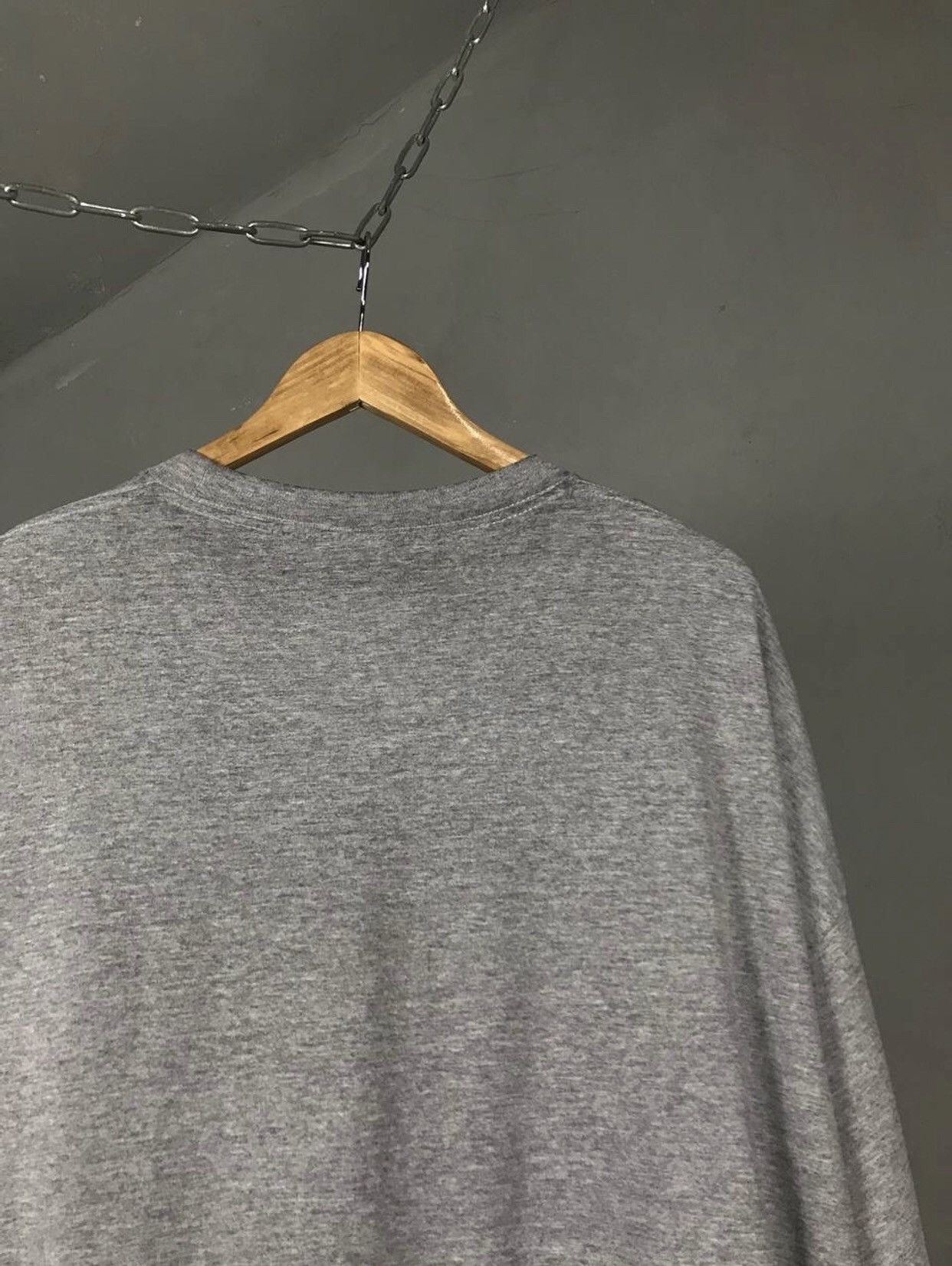 Nike × Vintage Nike swoosh streetwear vintage gray tee Size US XXL / EU 58 / 5 - 6 Thumbnail
