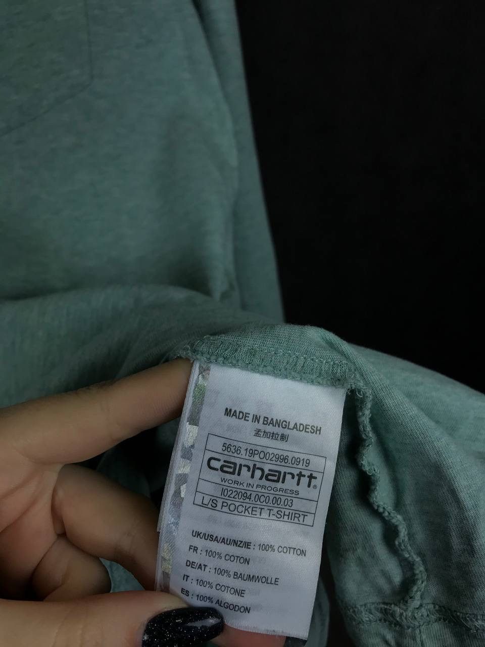 Carhartt Carhartt wip streetwear pocket t-shirt longsleeve Size US M / EU 48-50 / 2 - 4 Thumbnail