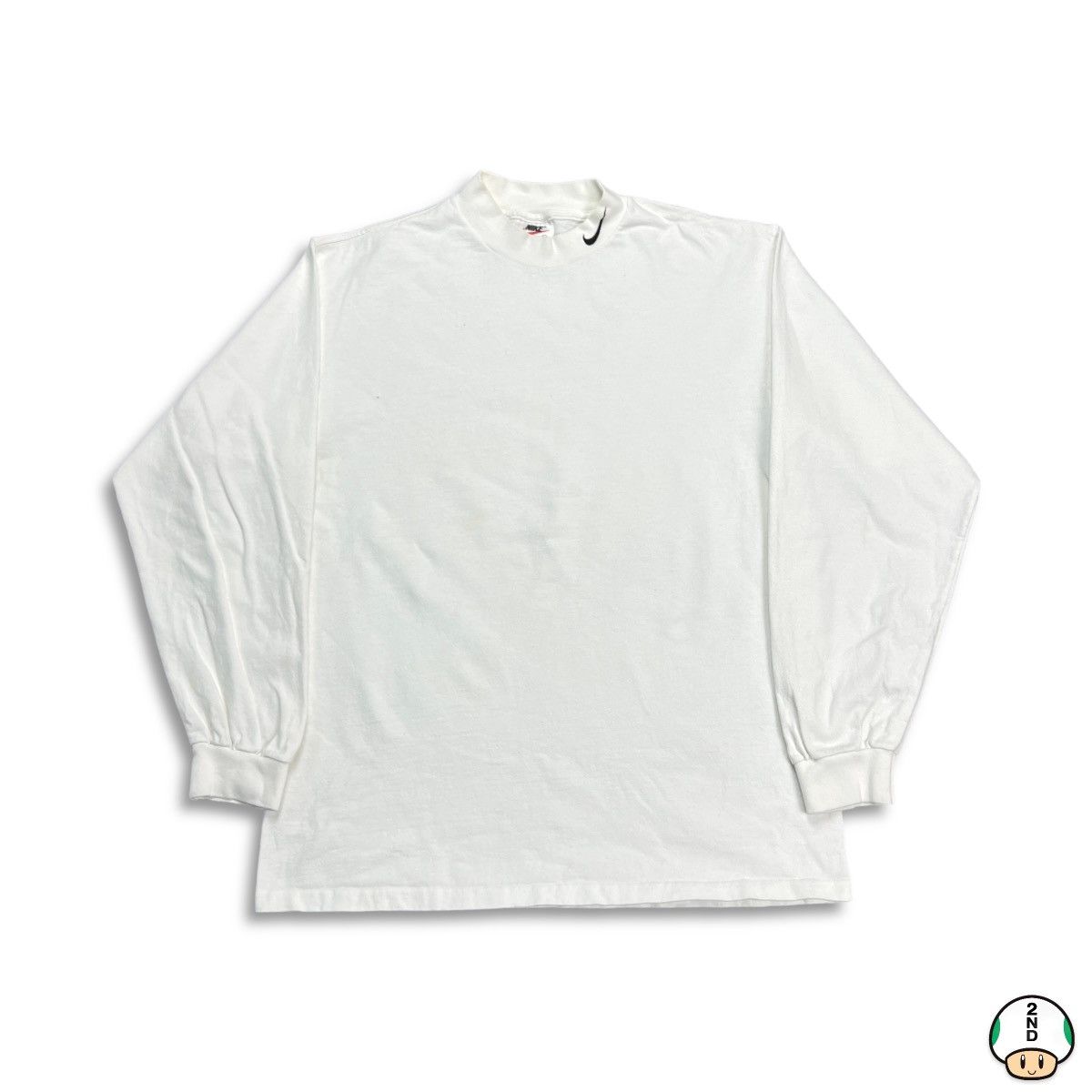 Vintage Nike Sportswear Mock Neck Sweatshirt Swoosh USA 90s