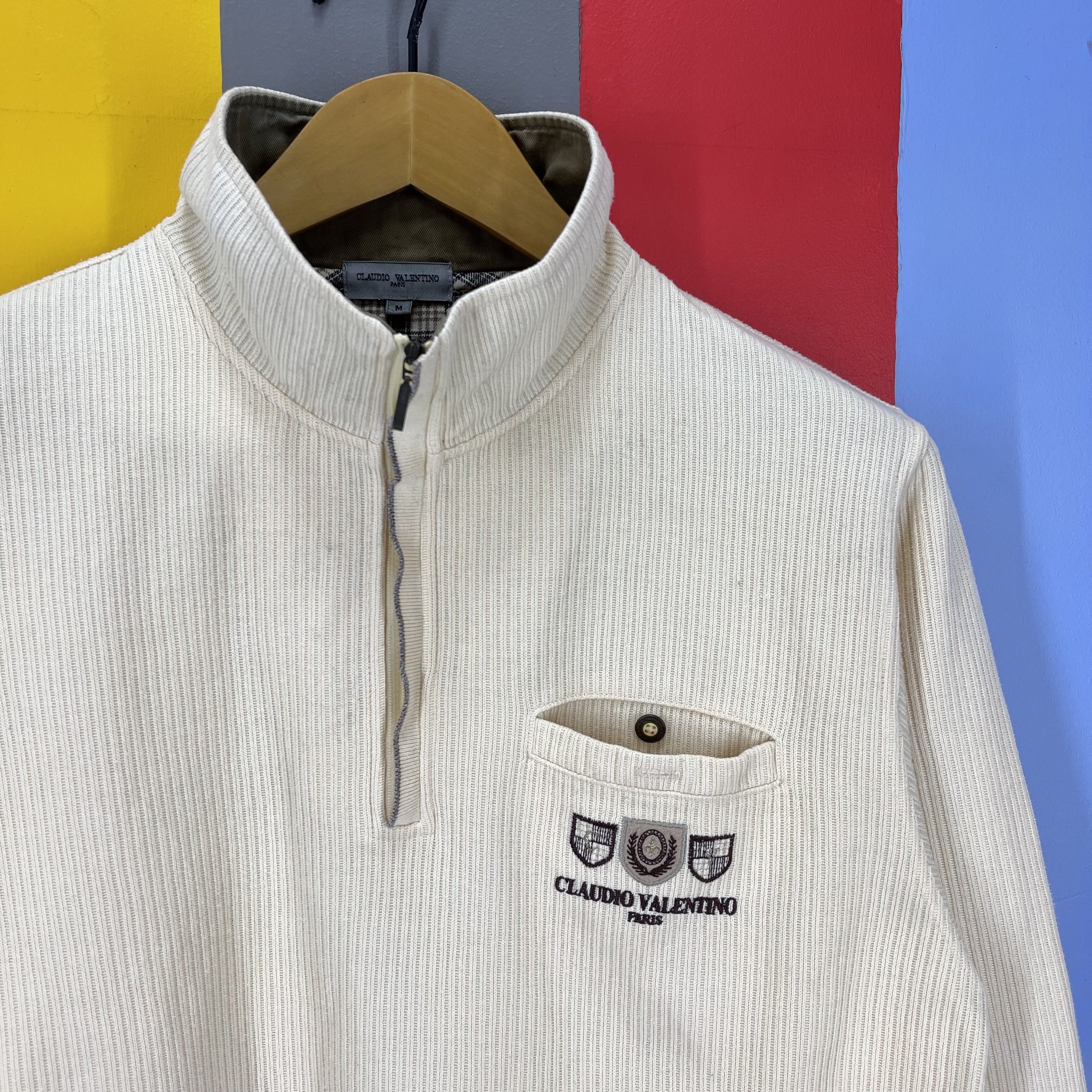 Other CLAUDIO VALENTINO Turtle Neck Sweatshirt #1147/AO Size US M / EU 48-50 / 2 - 2 Thumbnail