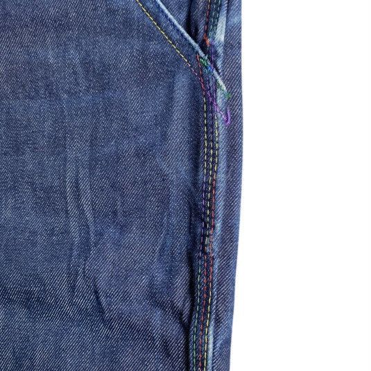 Comme des Garcons CDG Shirts Line Rainbow Stitched Blue Raw Pants Size US 32 / EU 48 - 6 Thumbnail