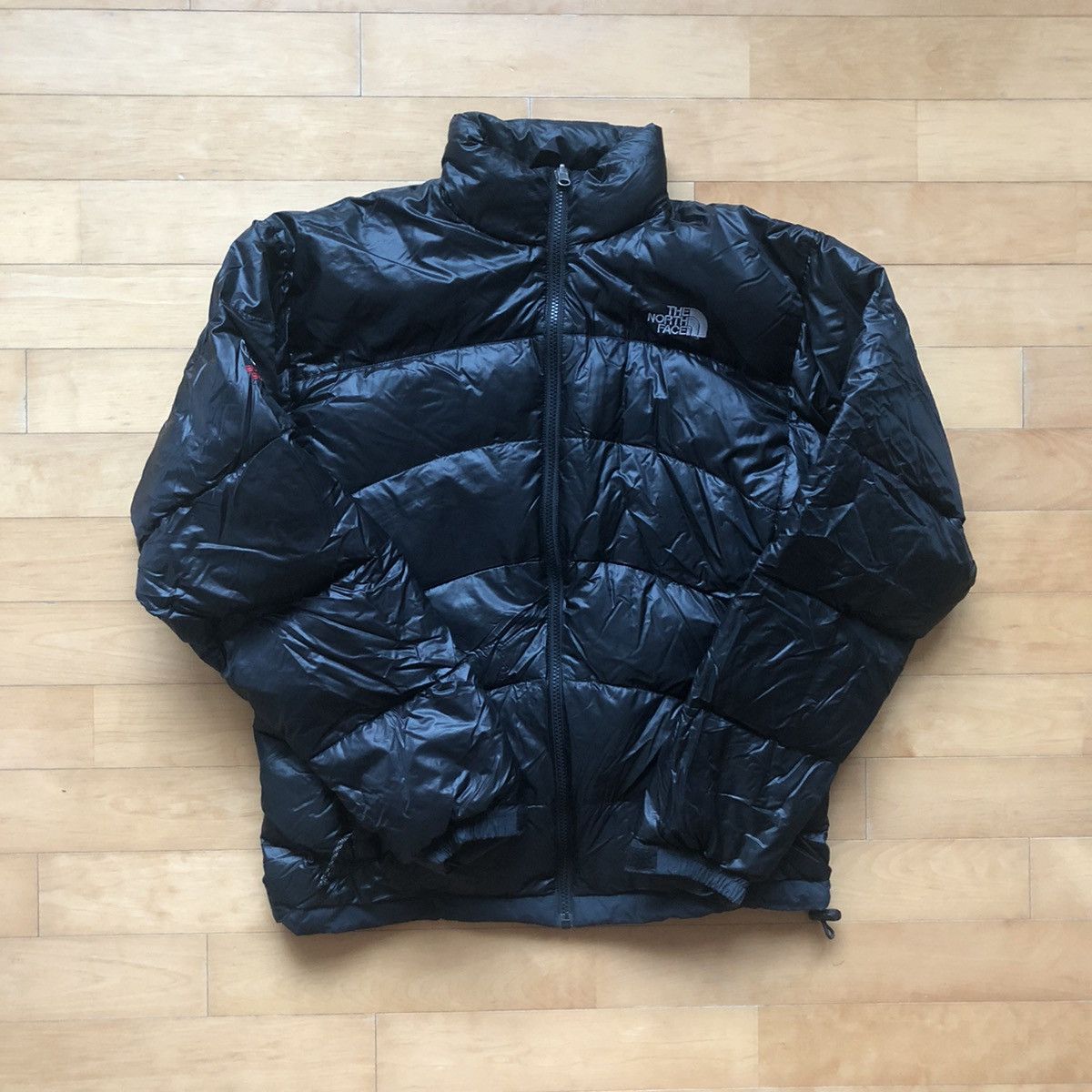 希少90s THE NORTH FACE　Light Puffer Jacket Vintage North Face Lhotse Puffer Down Jacket Size M Blue Puffy 90s