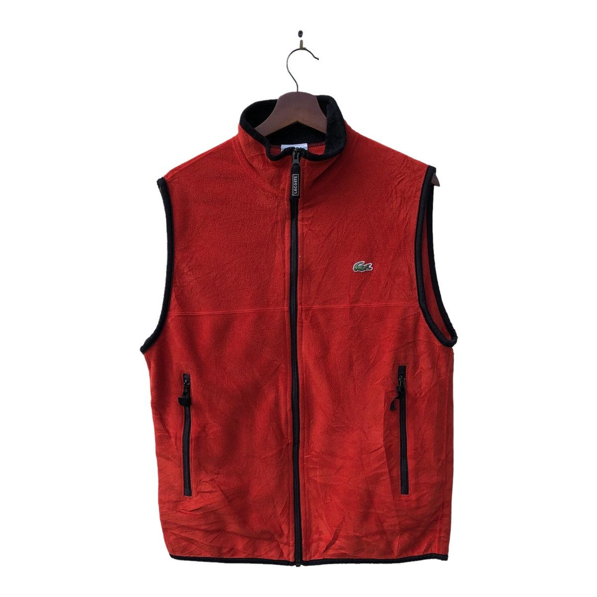 Lacoste × Vintage 🧨LACOSTE FLEECE VEST JACKET Size US M / EU 48-50 / 2 - 1 Thumbnail
