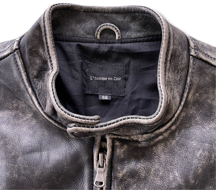 Japanese Brand L'HOMME EN CUIR LEATHER JACKET JAPAN Size US S / EU 44-46 / 1 - 3 Thumbnail