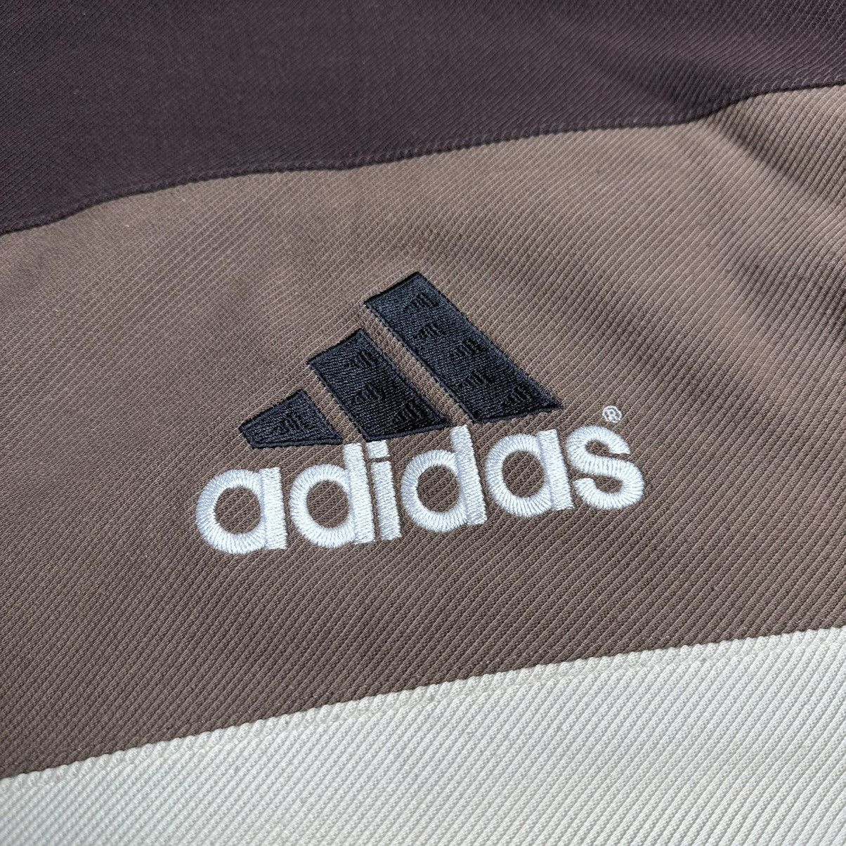 Adidas × Vintage Vintage Adidas Brown Cream Sweatshirt Rare 1999 Y2K Size US M / EU 48-50 / 2 - 5 Thumbnail