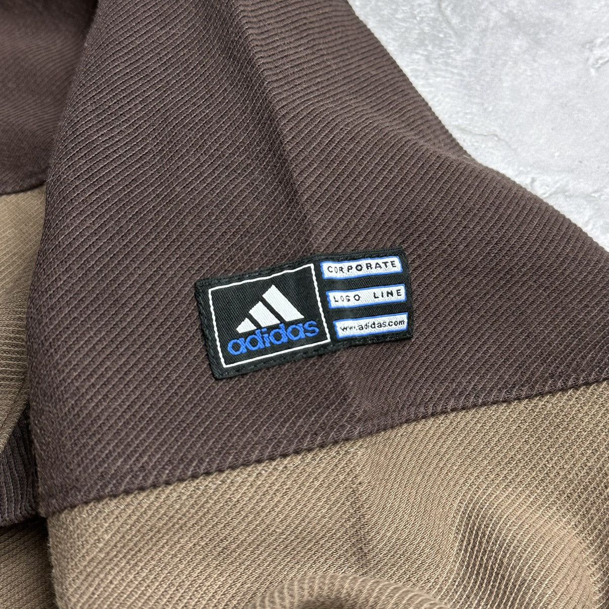 Adidas × Vintage Vintage Adidas Brown Cream Sweatshirt Rare 1999 Y2K Size US M / EU 48-50 / 2 - 6 Thumbnail