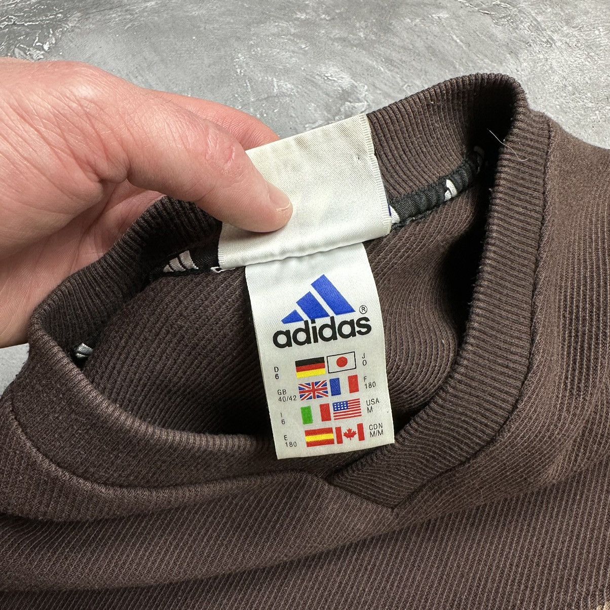 Adidas × Vintage Vintage Adidas Brown Cream Sweatshirt Rare 1999 Y2K Size US M / EU 48-50 / 2 - 4 Thumbnail