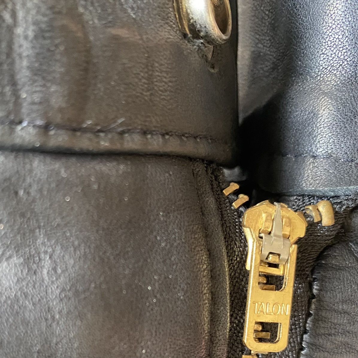 Vintage Bape X Post Overall Cowhide Slim Fit Leather Pants