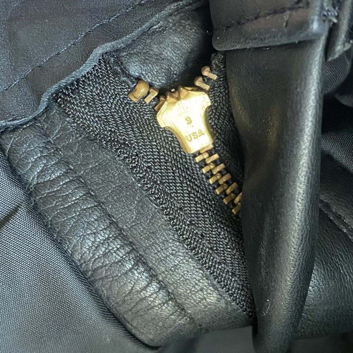 Vintage Bape X Post Overall Cowhide Slim Fit Leather Pants