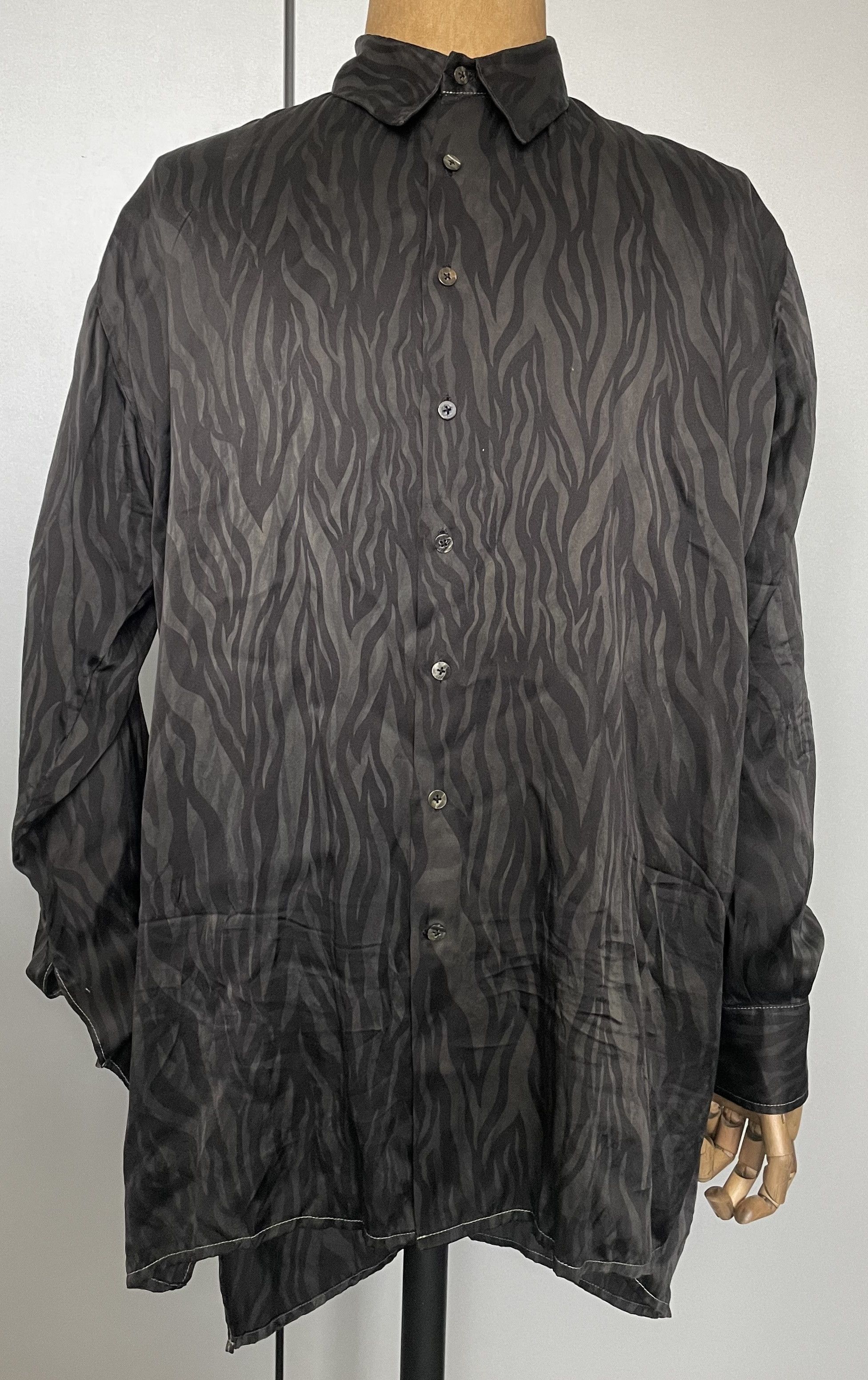 GEOFFREY B. SMALL SILK SHIRT GRS08 VEGETABLE (DESIGN 8)