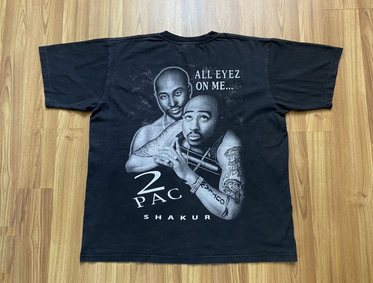 Band Tees Vintage Tupac Shakur 2pac All Eyez On Me T Shirt Snoop Dogg Size US XL / EU 56 / 4 - 10 Thumbnail