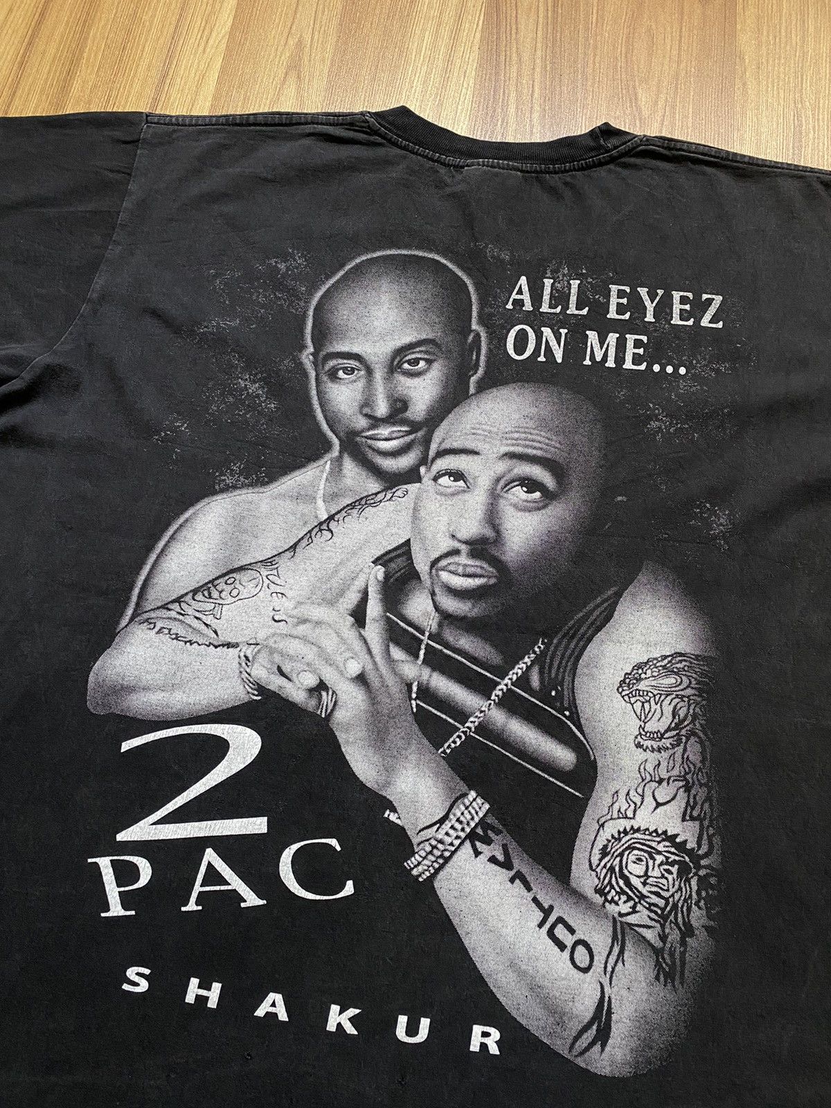 Band Tees Vintage Tupac Shakur 2pac All Eyez On Me T Shirt Snoop Dogg Size US XL / EU 56 / 4 - 11 Thumbnail