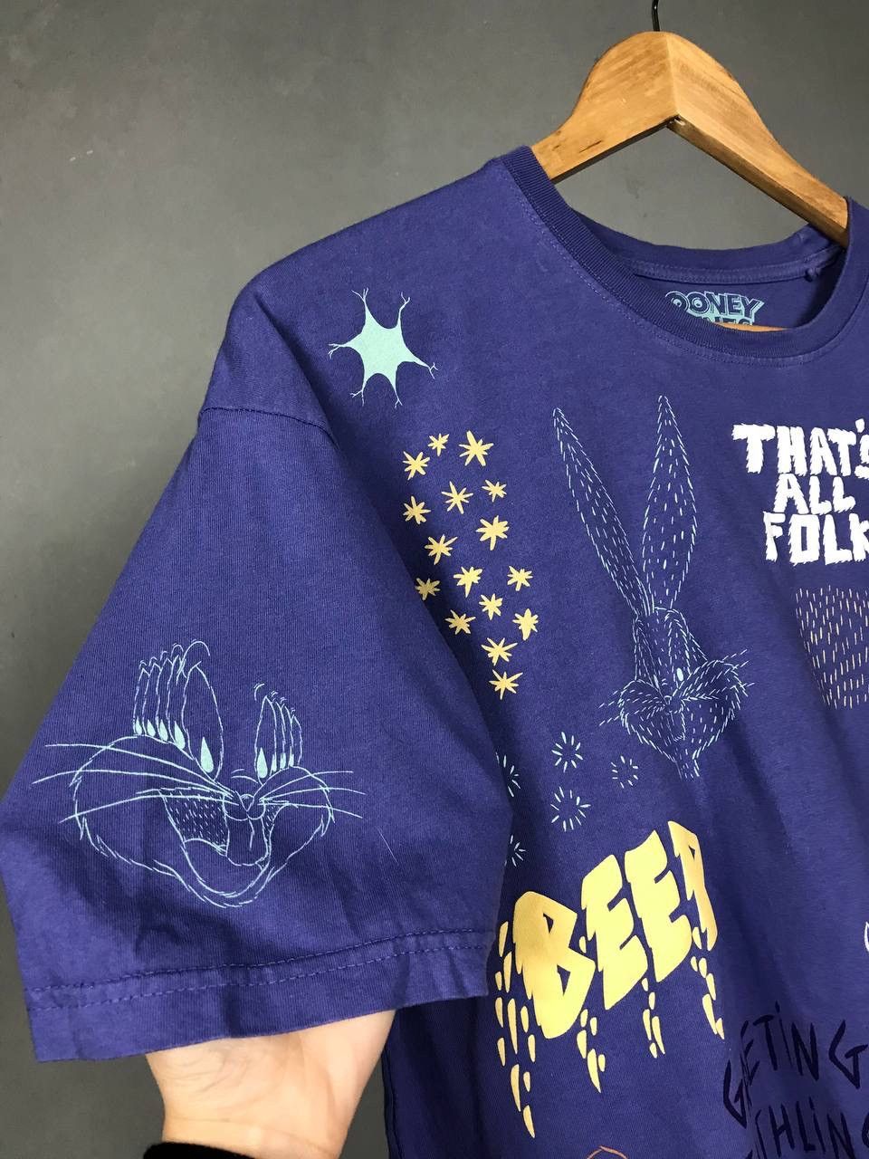 Disney Looney tunes movie crazy overprinted tee Size US S / EU 44-46 / 1 - 7 Thumbnail
