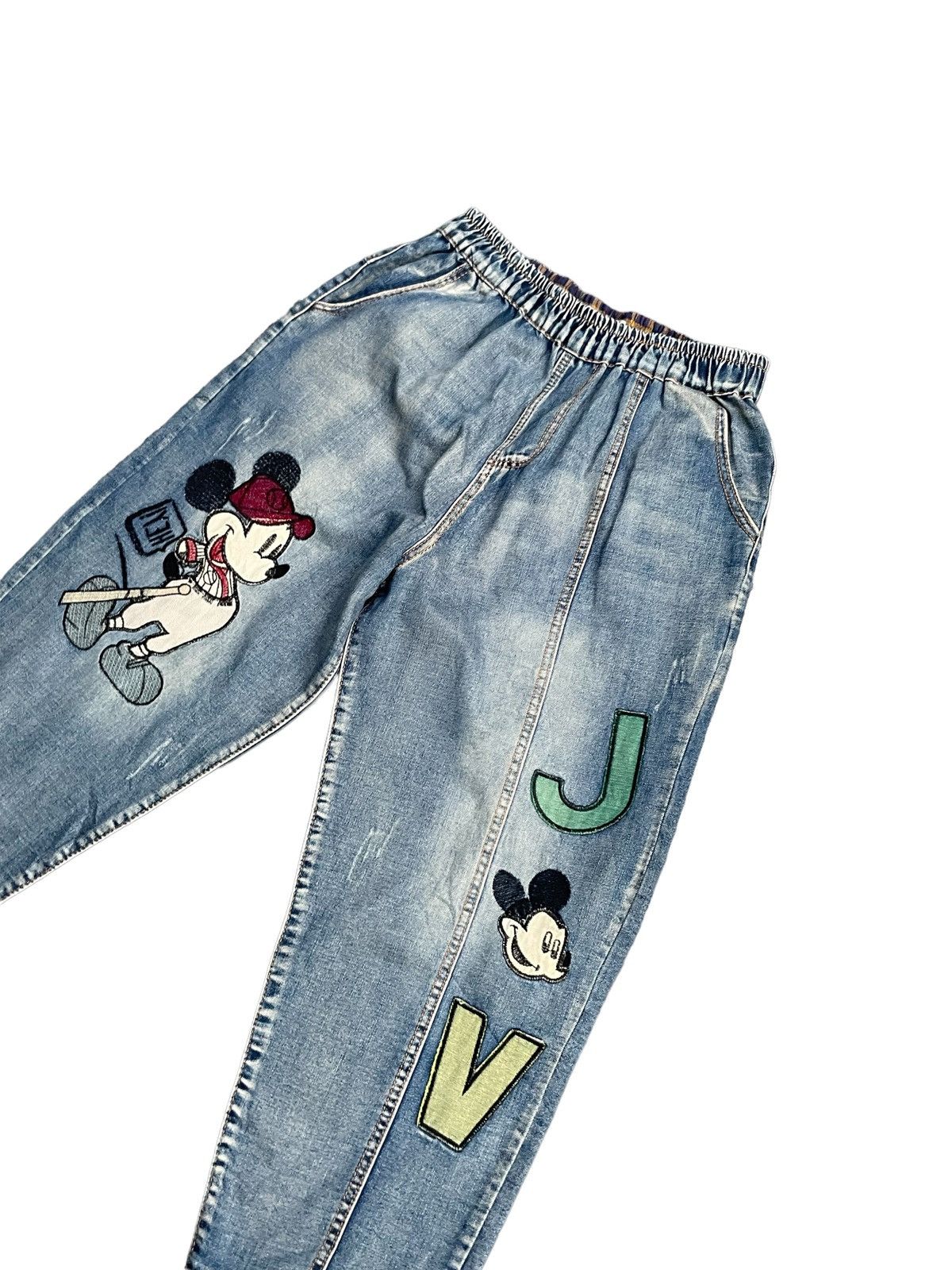 Designer × Mickey Mouse Perugia Mavis Mickey Mouse Denim Size 32" / US 10 / IT 46 - 3 Thumbnail