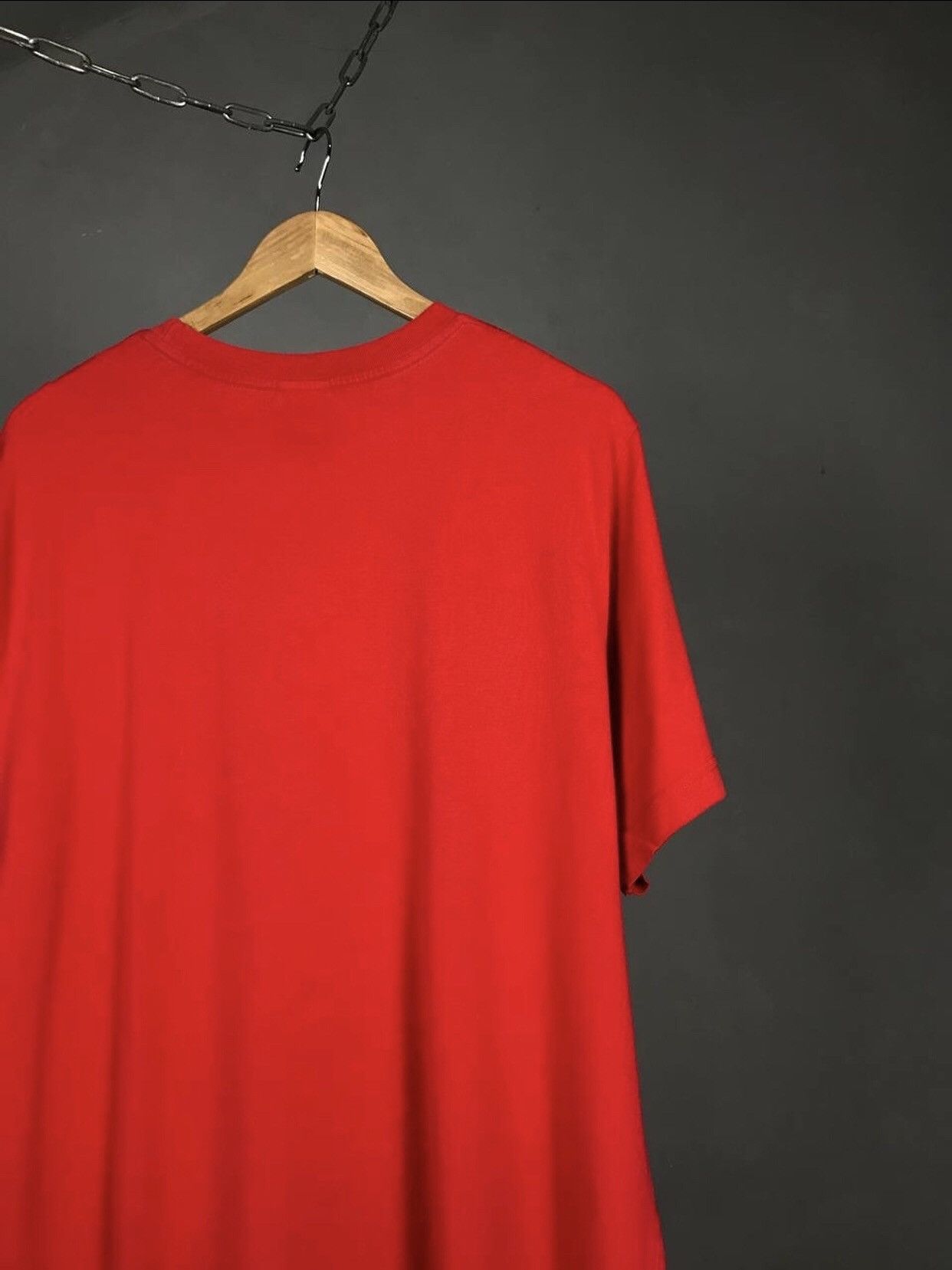 Nike × Vintage Nike swoosh streetwear vintage red tee Size US XL / EU 56 / 4 - 8 Thumbnail