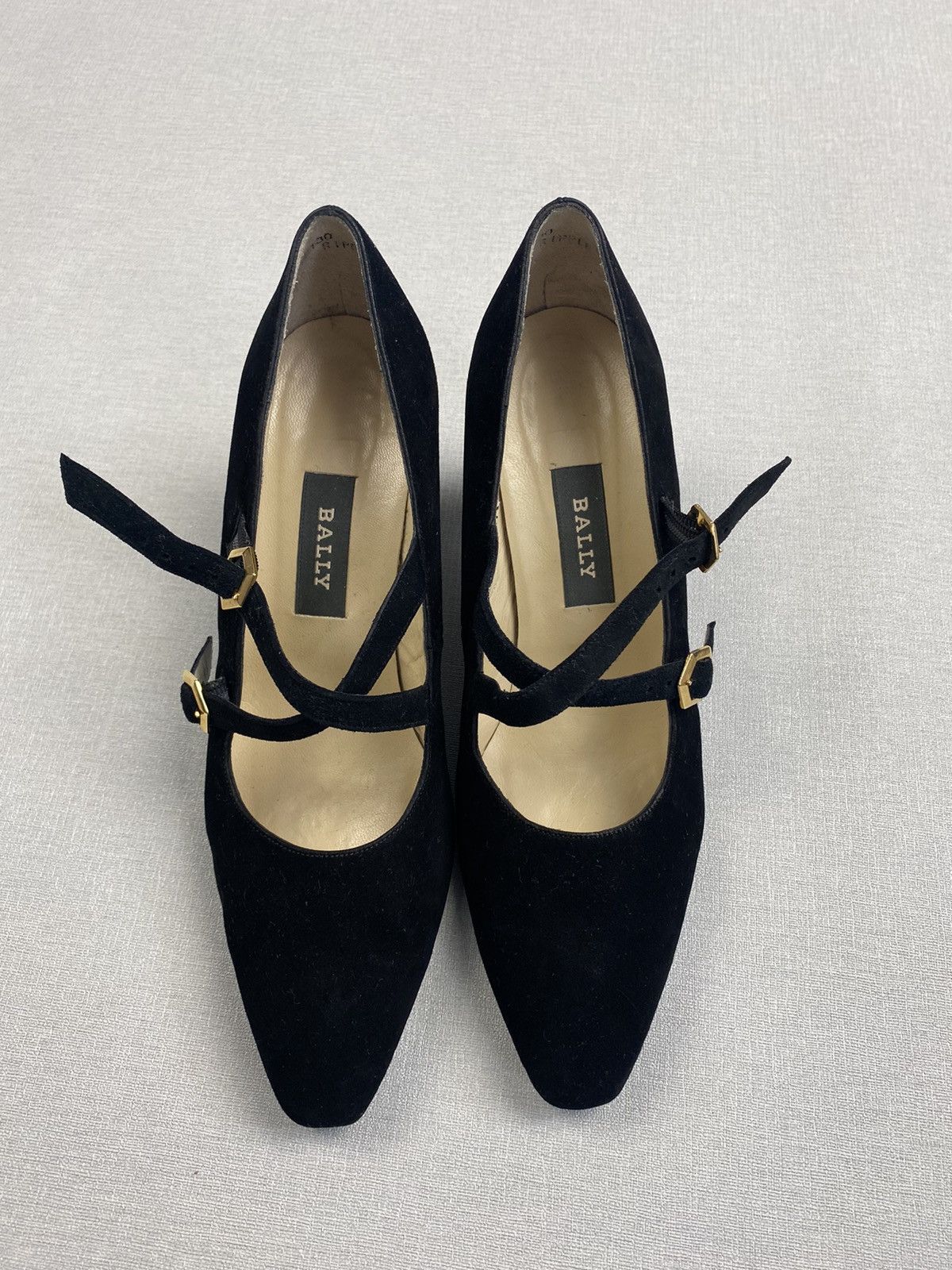 Bally × Vintage Women’s Bally Suede Black Shoes size 5 1/2 Size US 7.5 / IT 37.5 - 2 Thumbnail