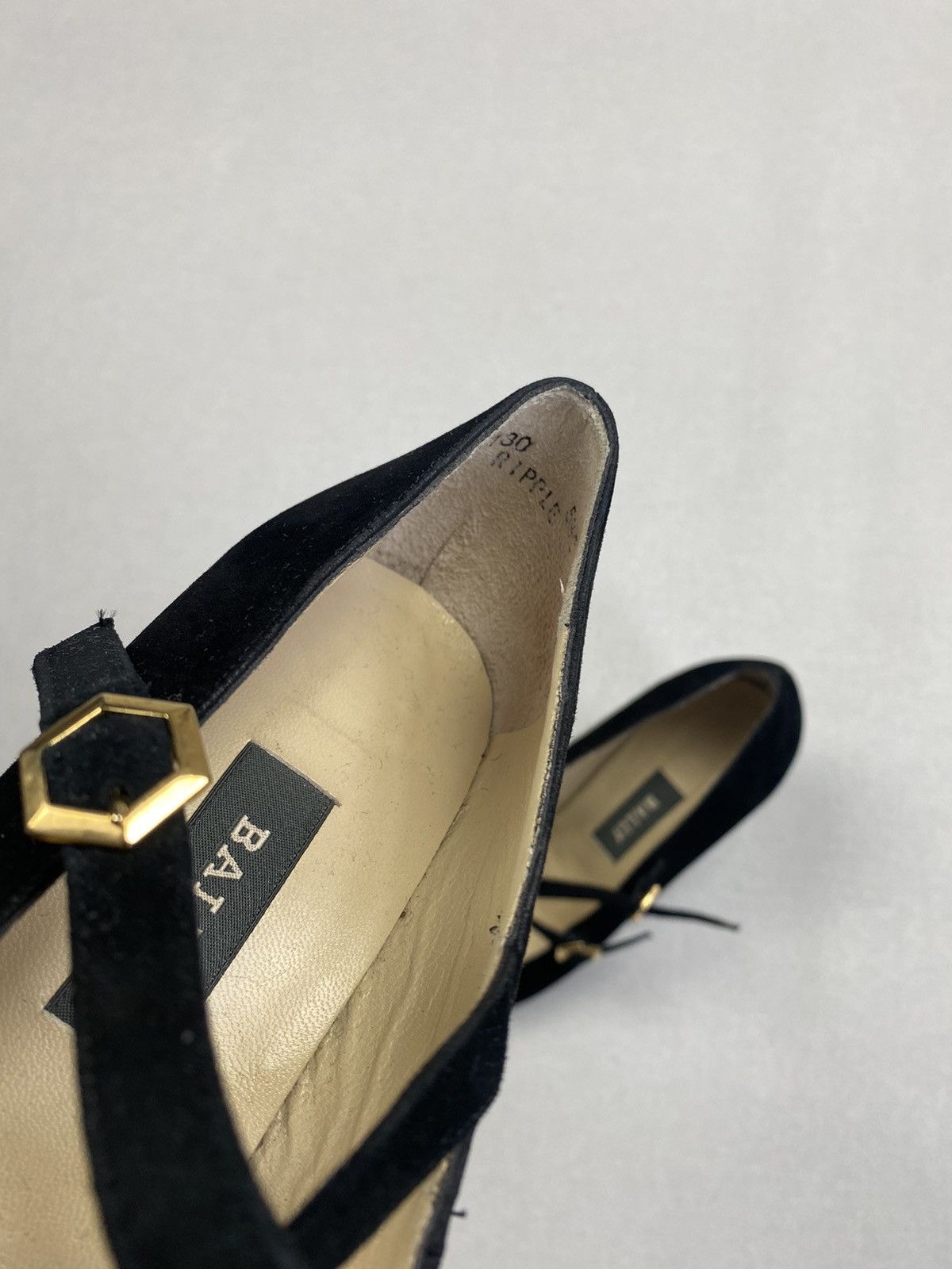 Bally × Vintage Women’s Bally Suede Black Shoes size 5 1/2 Size US 7.5 / IT 37.5 - 5 Thumbnail
