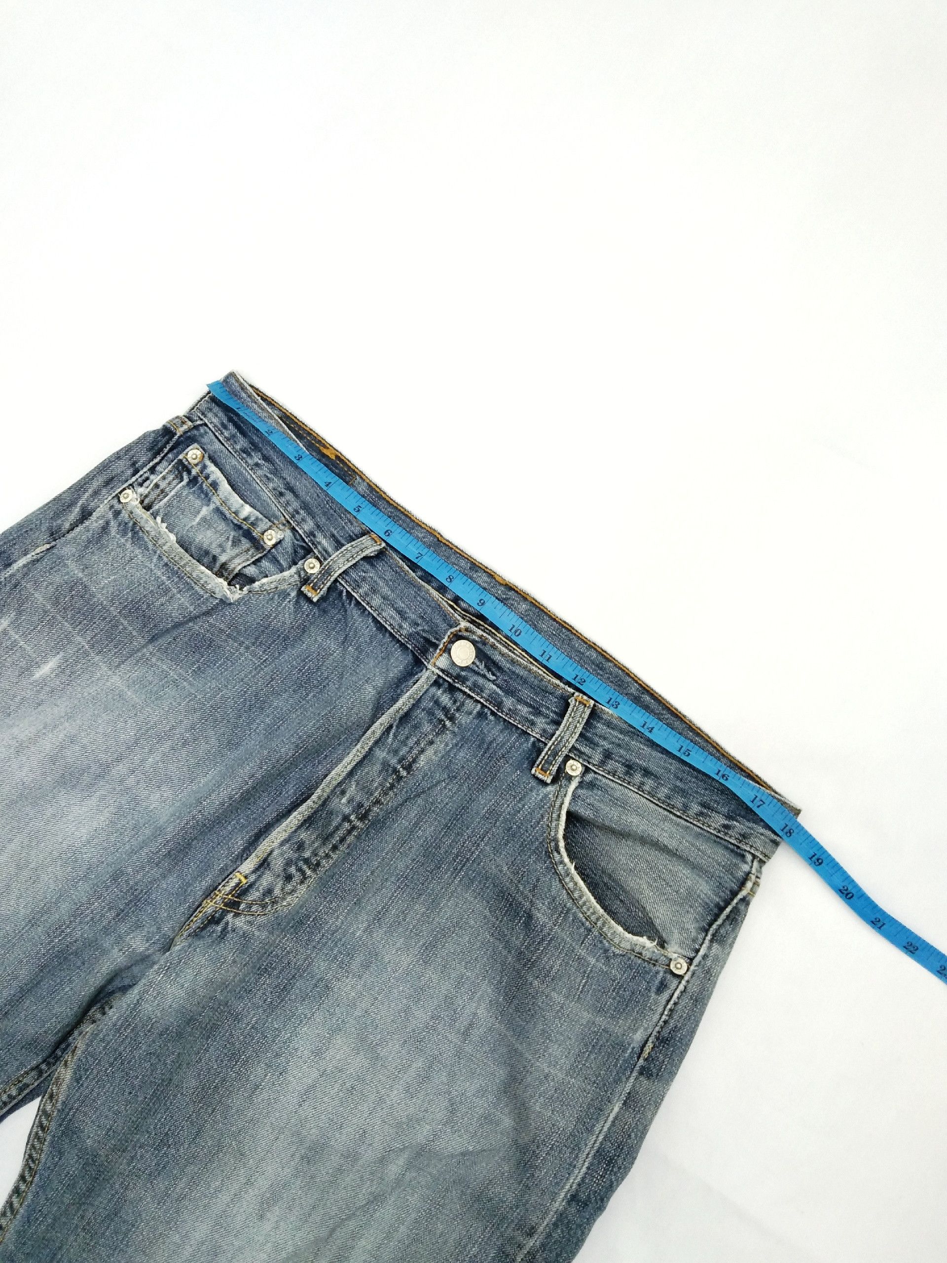 Levi's Vintage Levi's 501 Straight Leg Distressed Jeans 36x34 Size US 36 / EU 52 - 8 Thumbnail