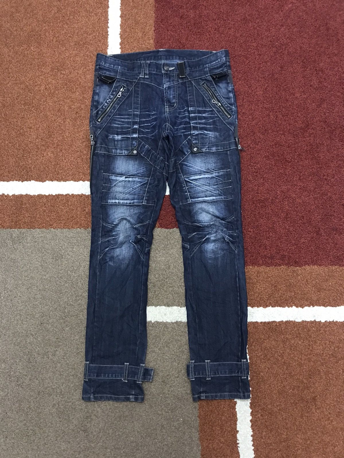 PPFM 💥PPFM Biker Archival Zipper Biker Dope Fades Bush Pant F634 Size US 32 / EU 48 - 24 Thumbnail