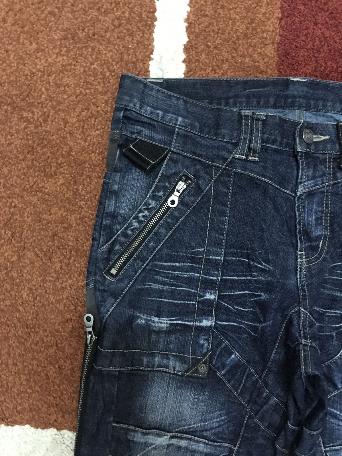 PPFM 💥PPFM Biker Archival Zipper Biker Dope Fades Bush Pant F634 Size US 32 / EU 48 - 18 Thumbnail